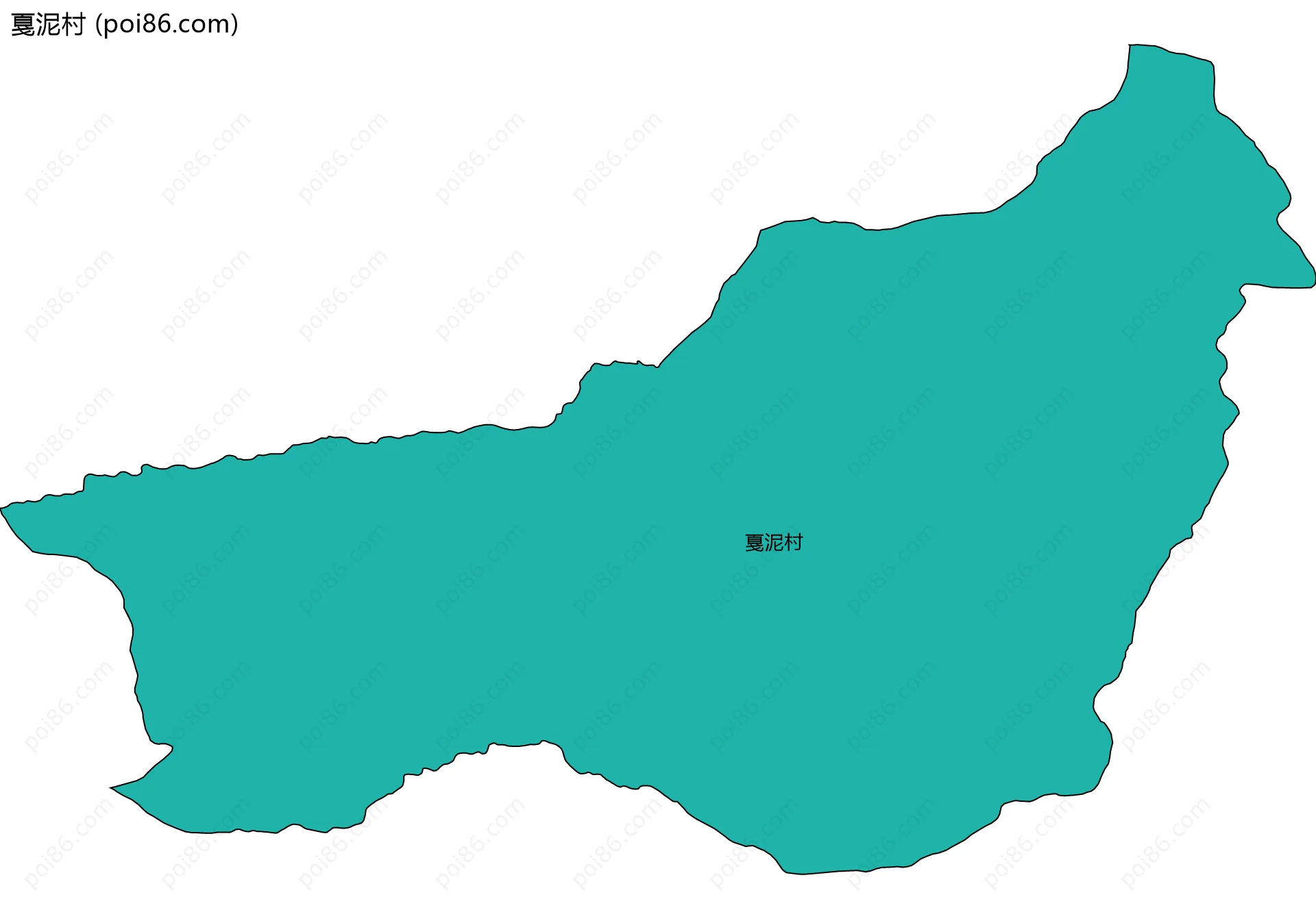 戛泥村边界地图