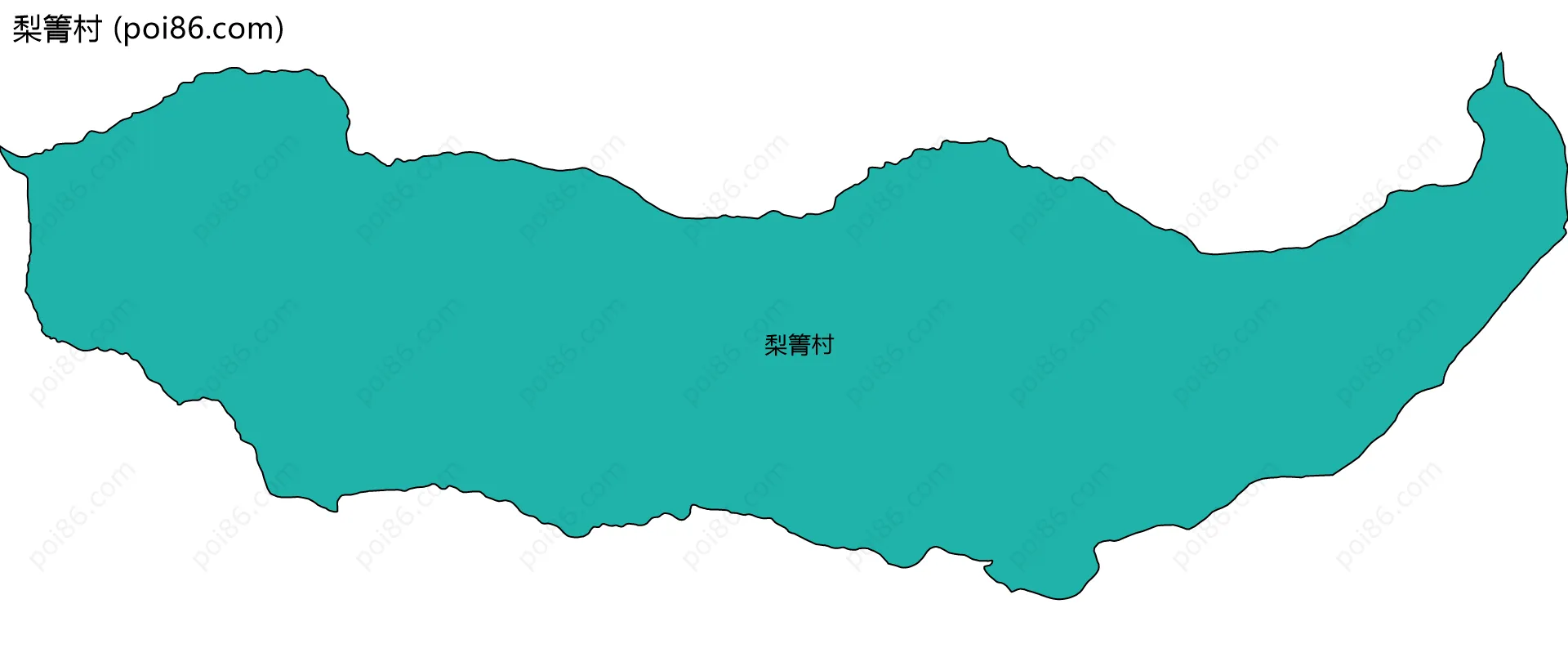 梨箐村边界地图