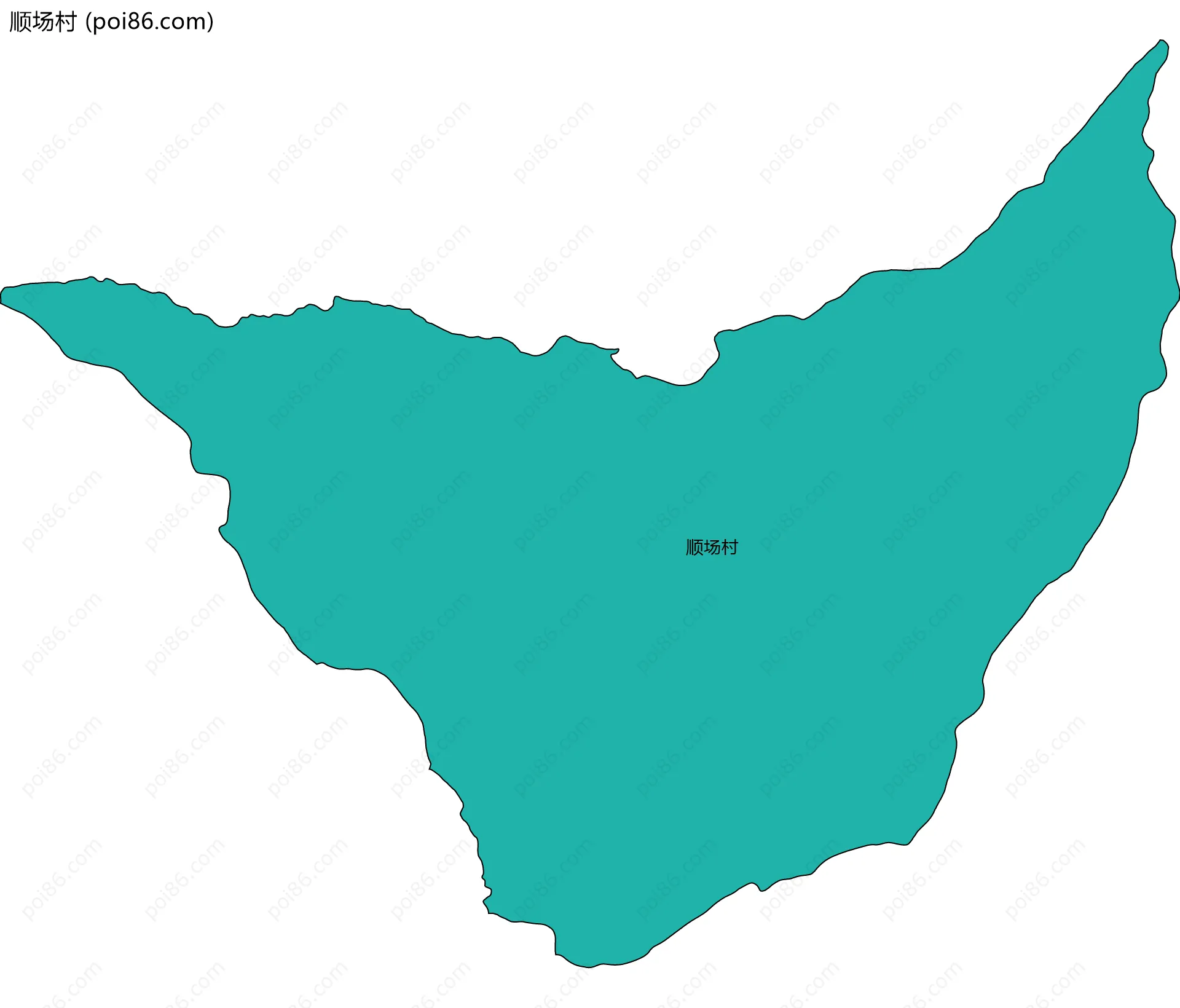 顺场村边界地图