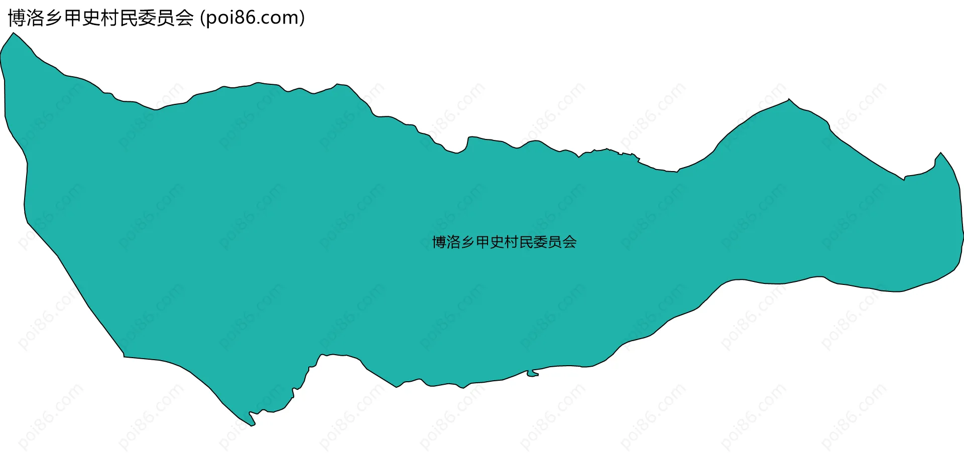 博洛乡甲史村民委员会边界地图
