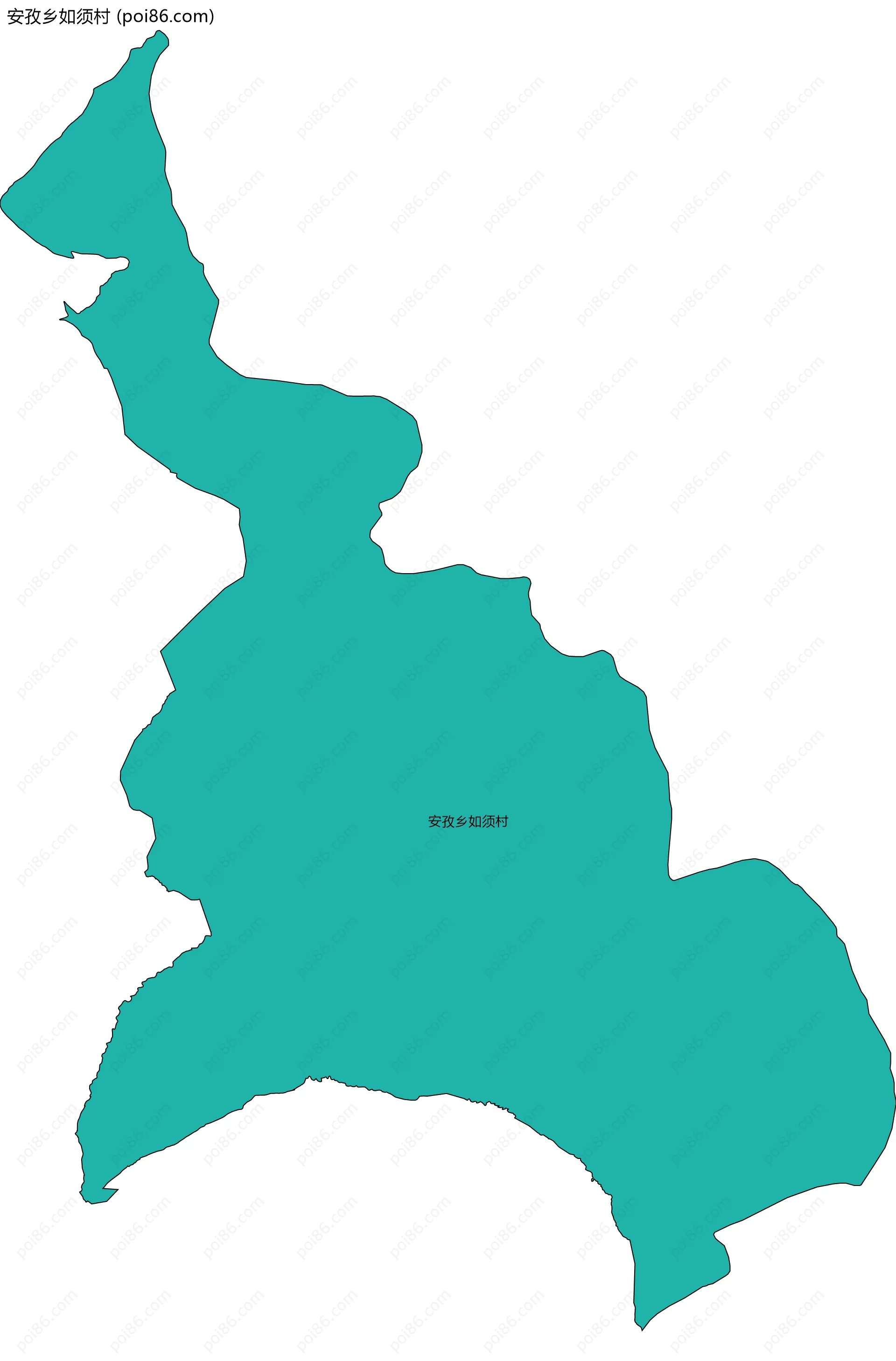 安孜乡如须村边界地图