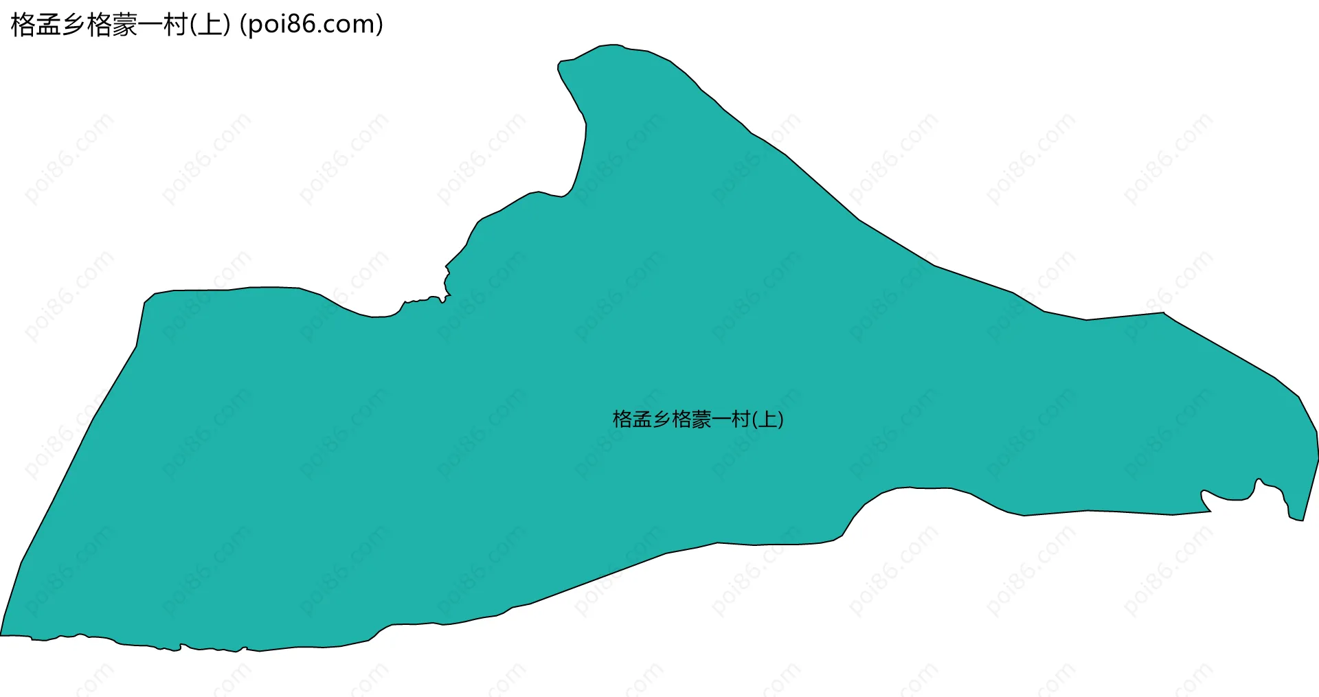 格孟乡格蒙一村(上)边界地图