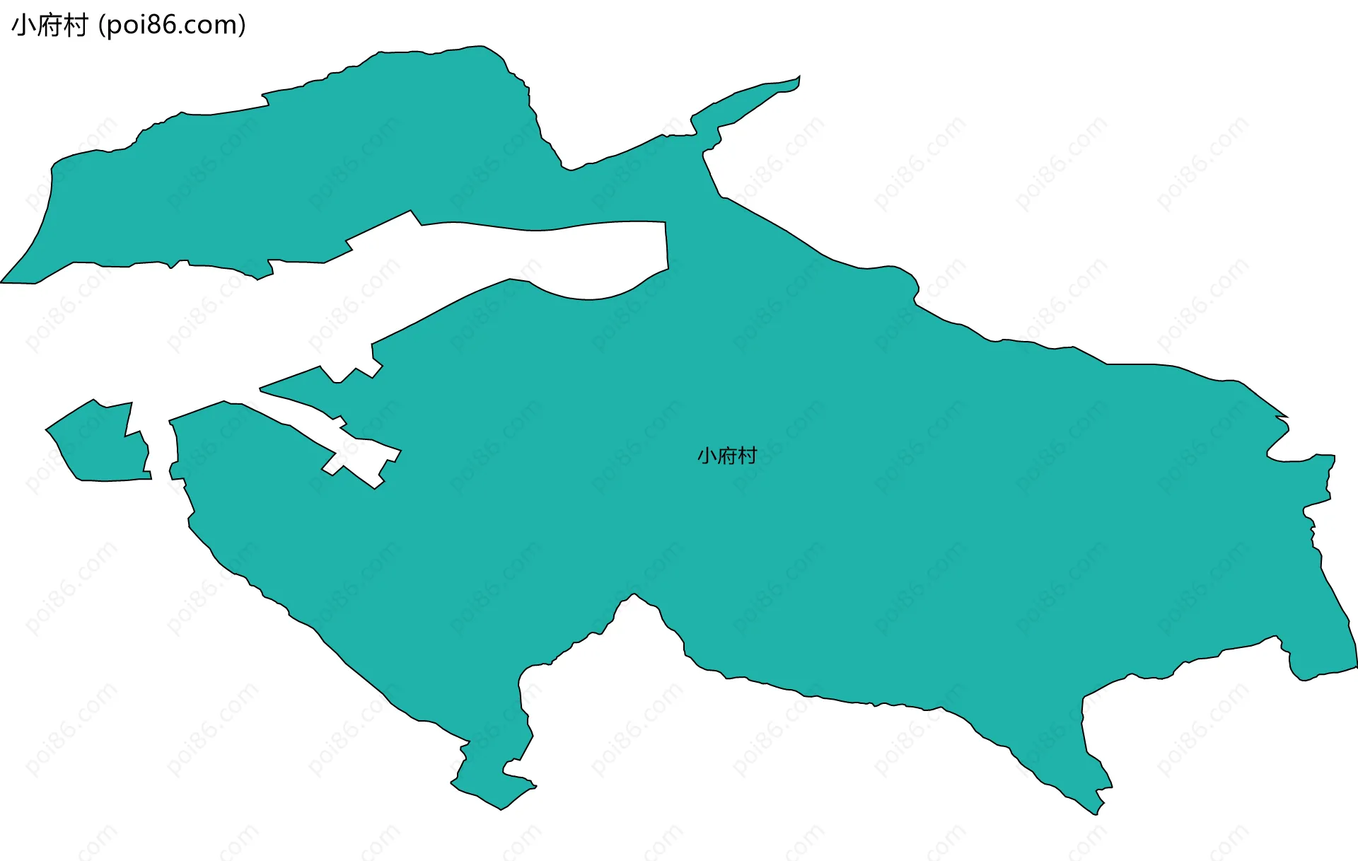 小府村边界地图