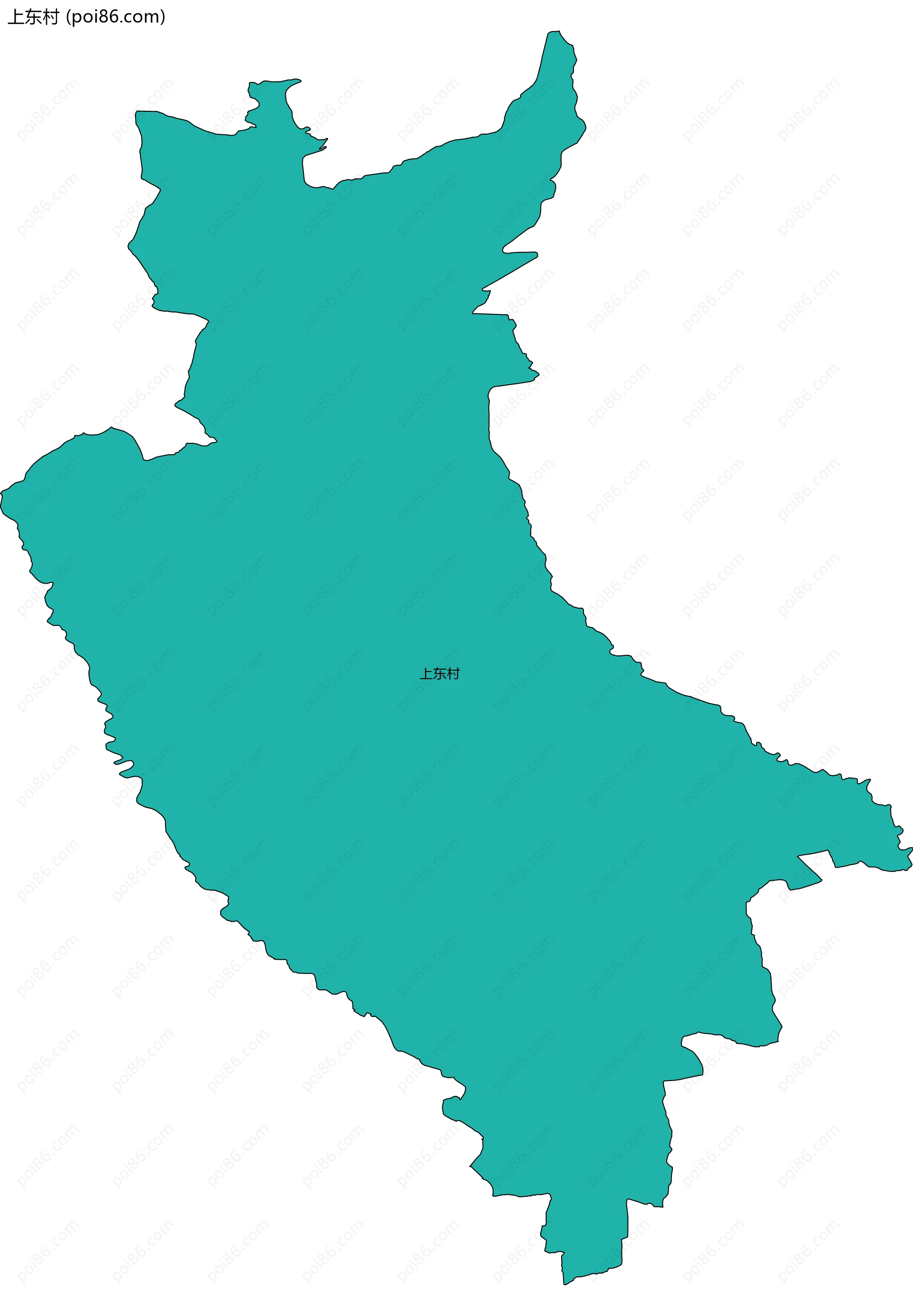 上东村边界地图