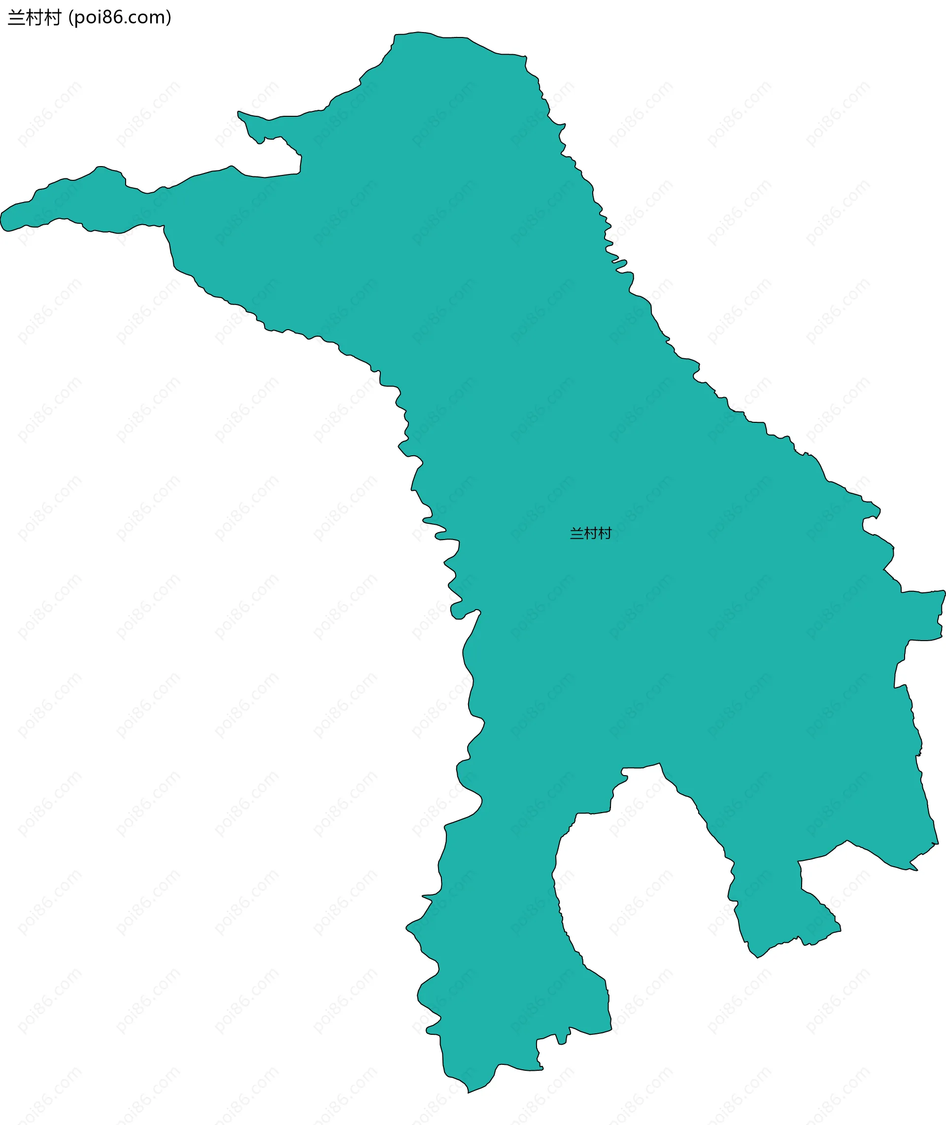 兰村村边界地图