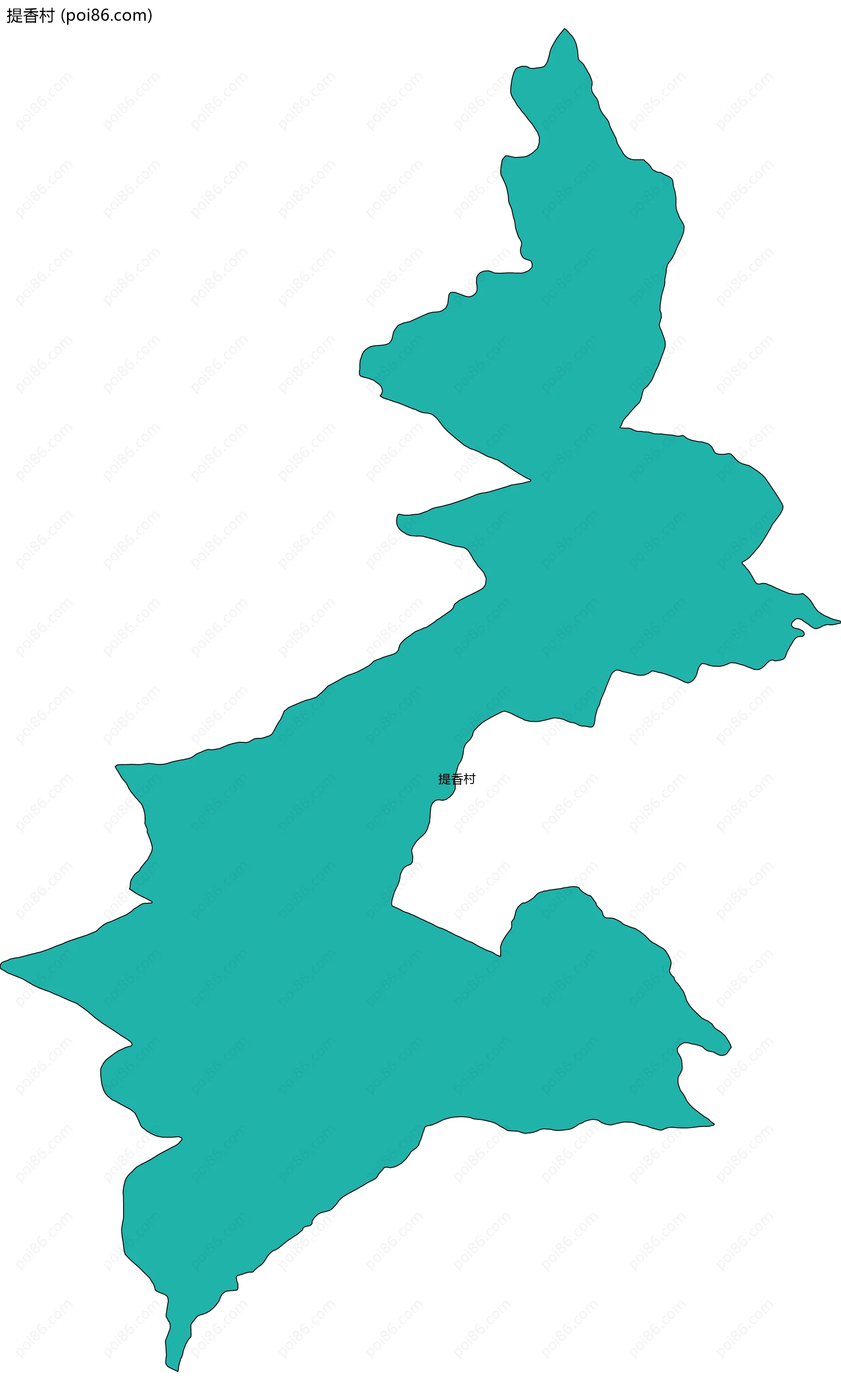 提香村边界地图