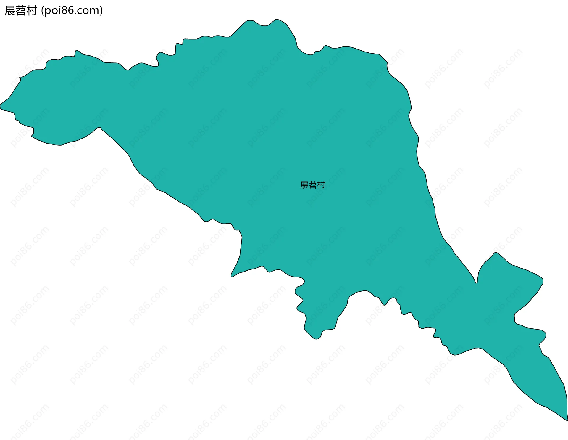 展苕村边界地图