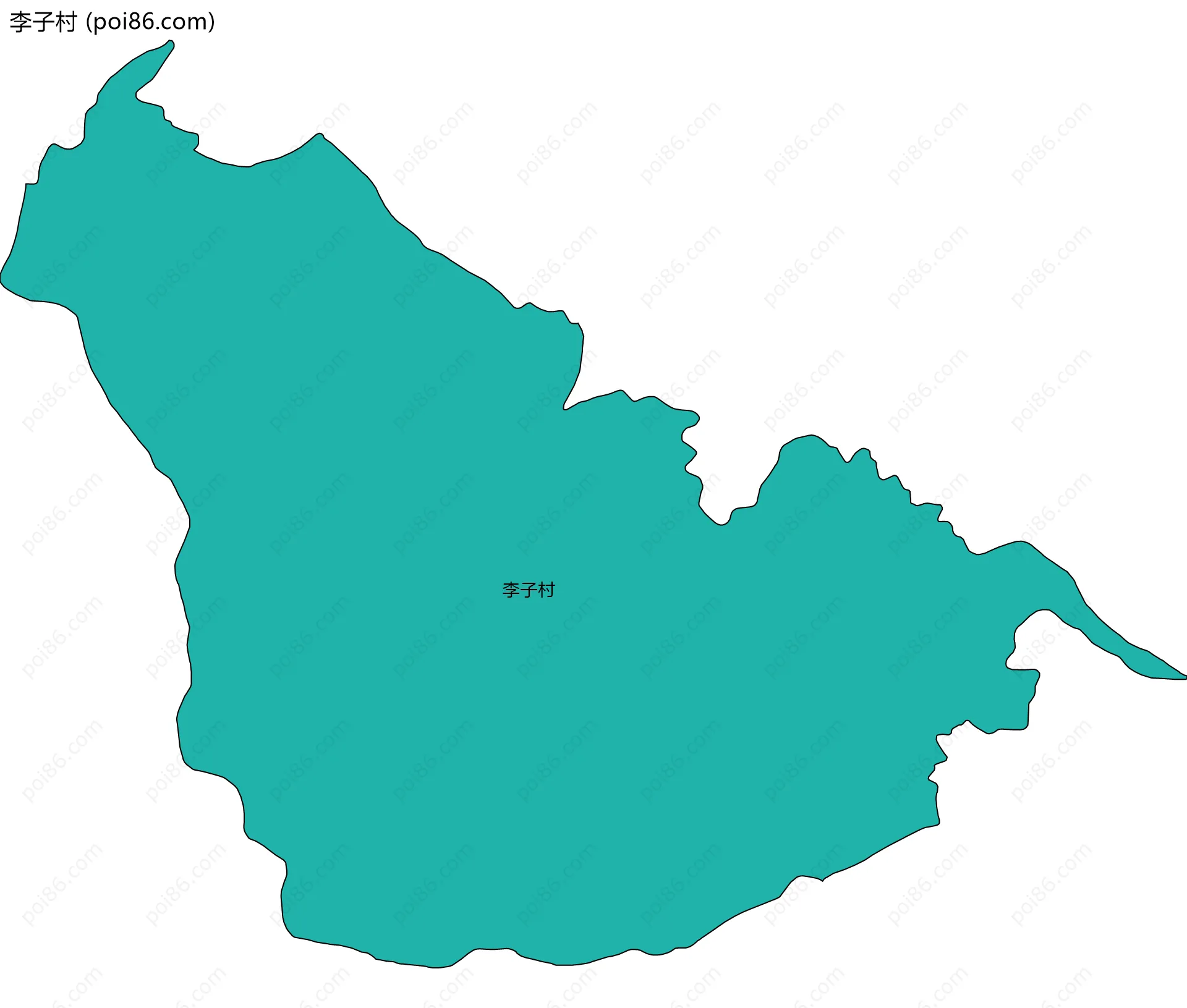 李子村边界地图