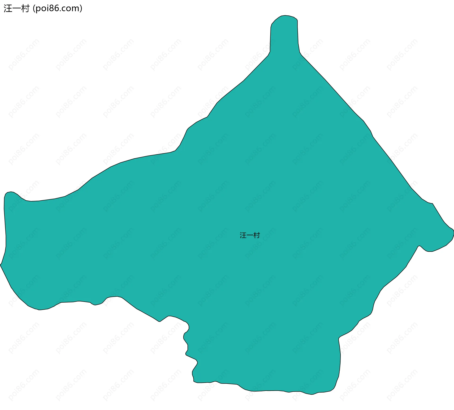 汪一村边界地图