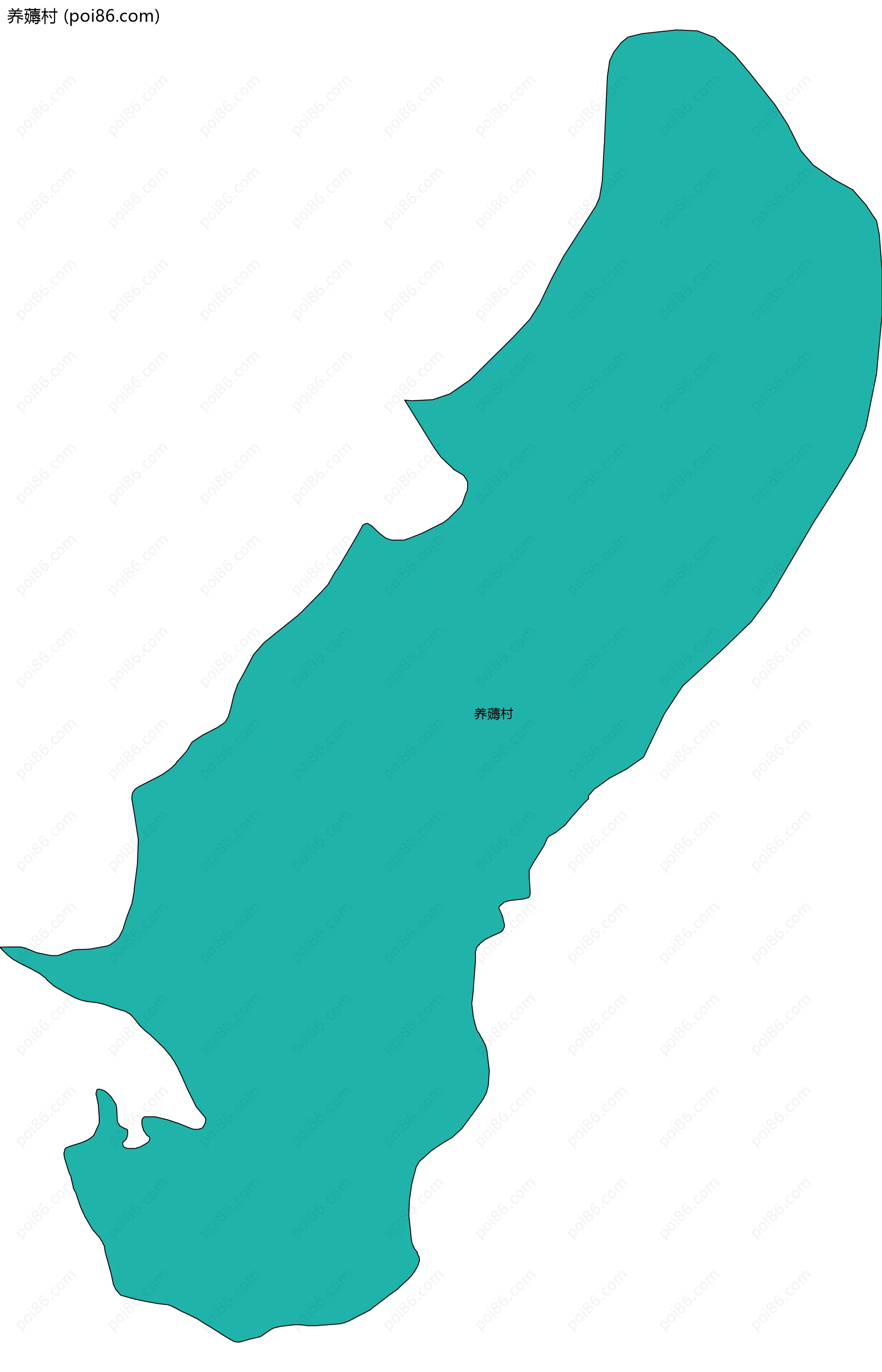 养薅村边界地图