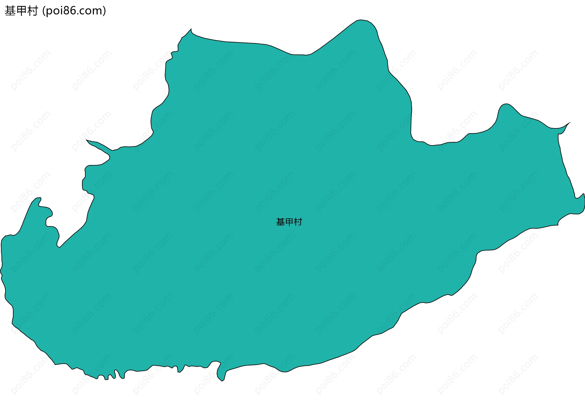 基甲村边界地图