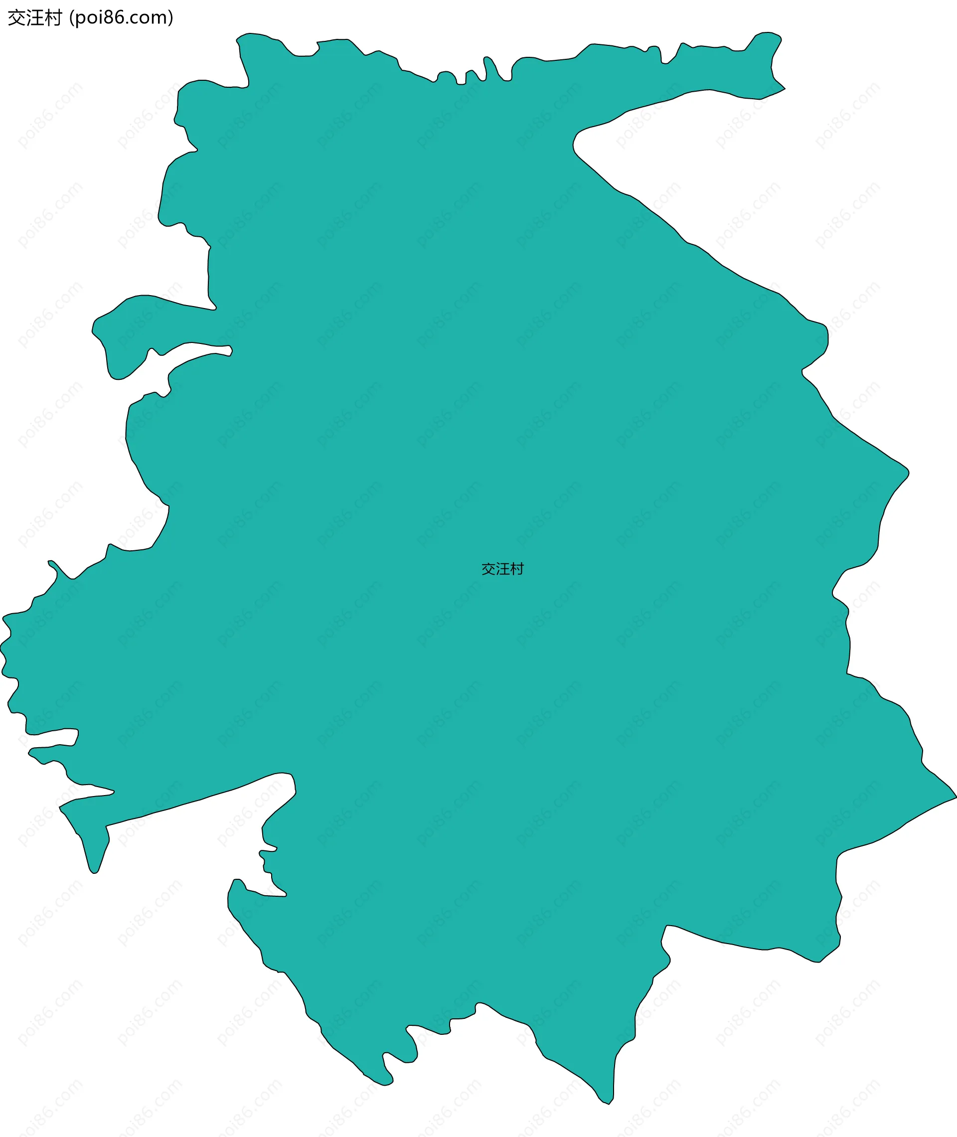交汪村边界地图