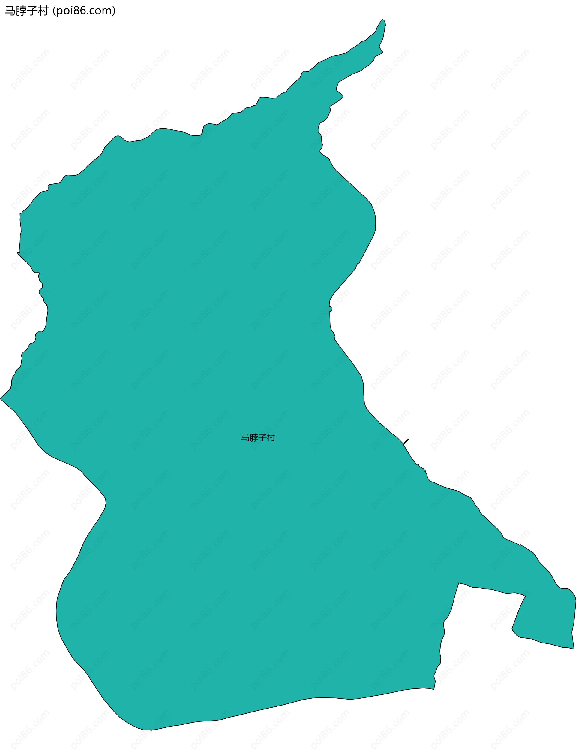 马脖子村边界地图