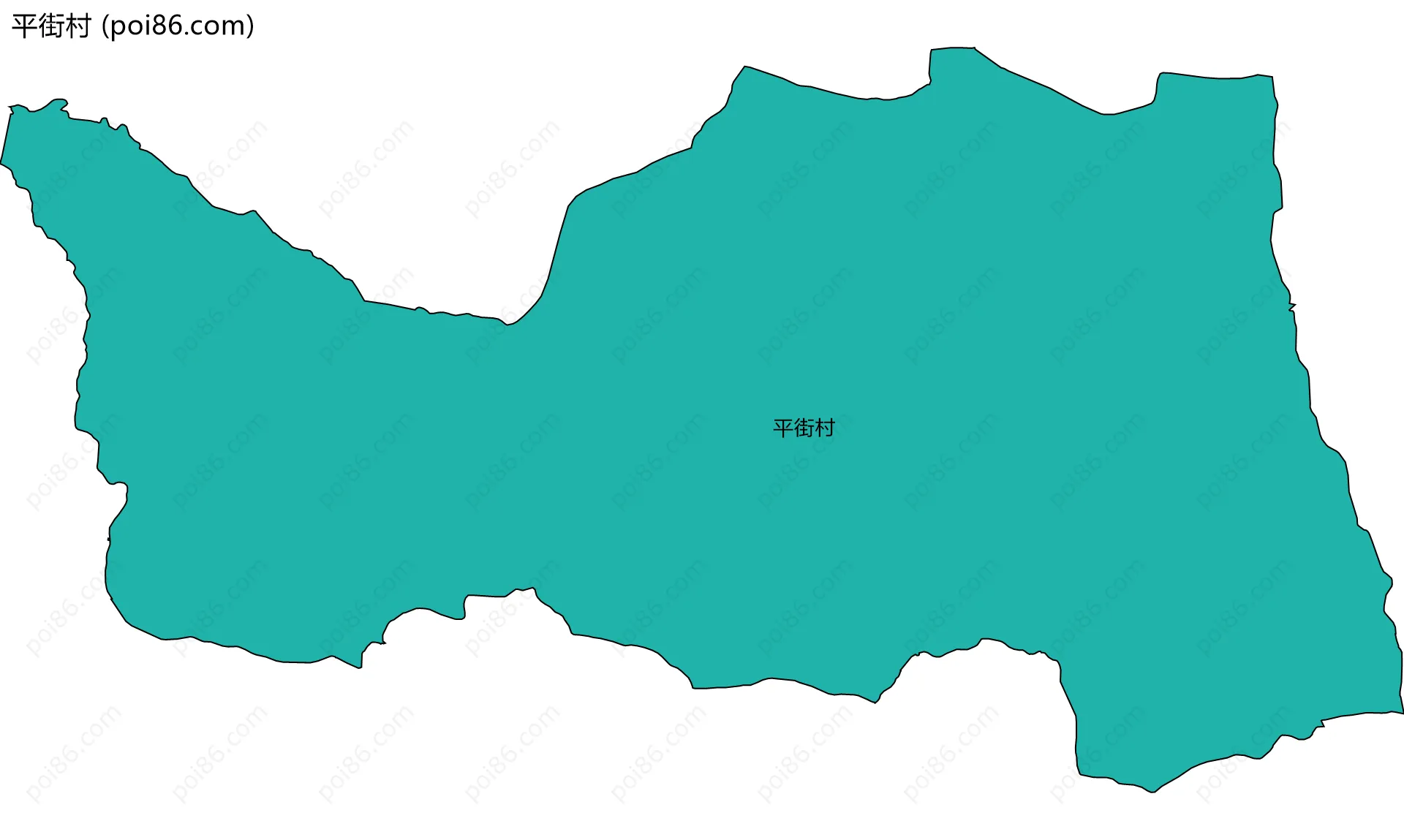 平街村边界地图