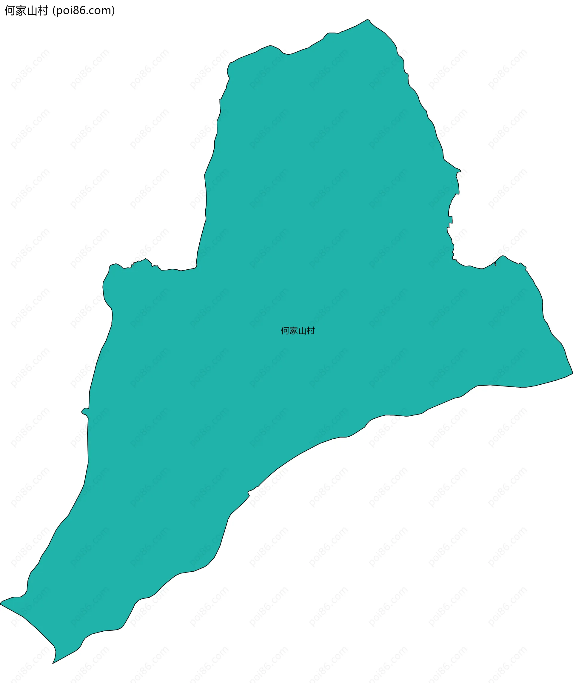 何家山村边界地图