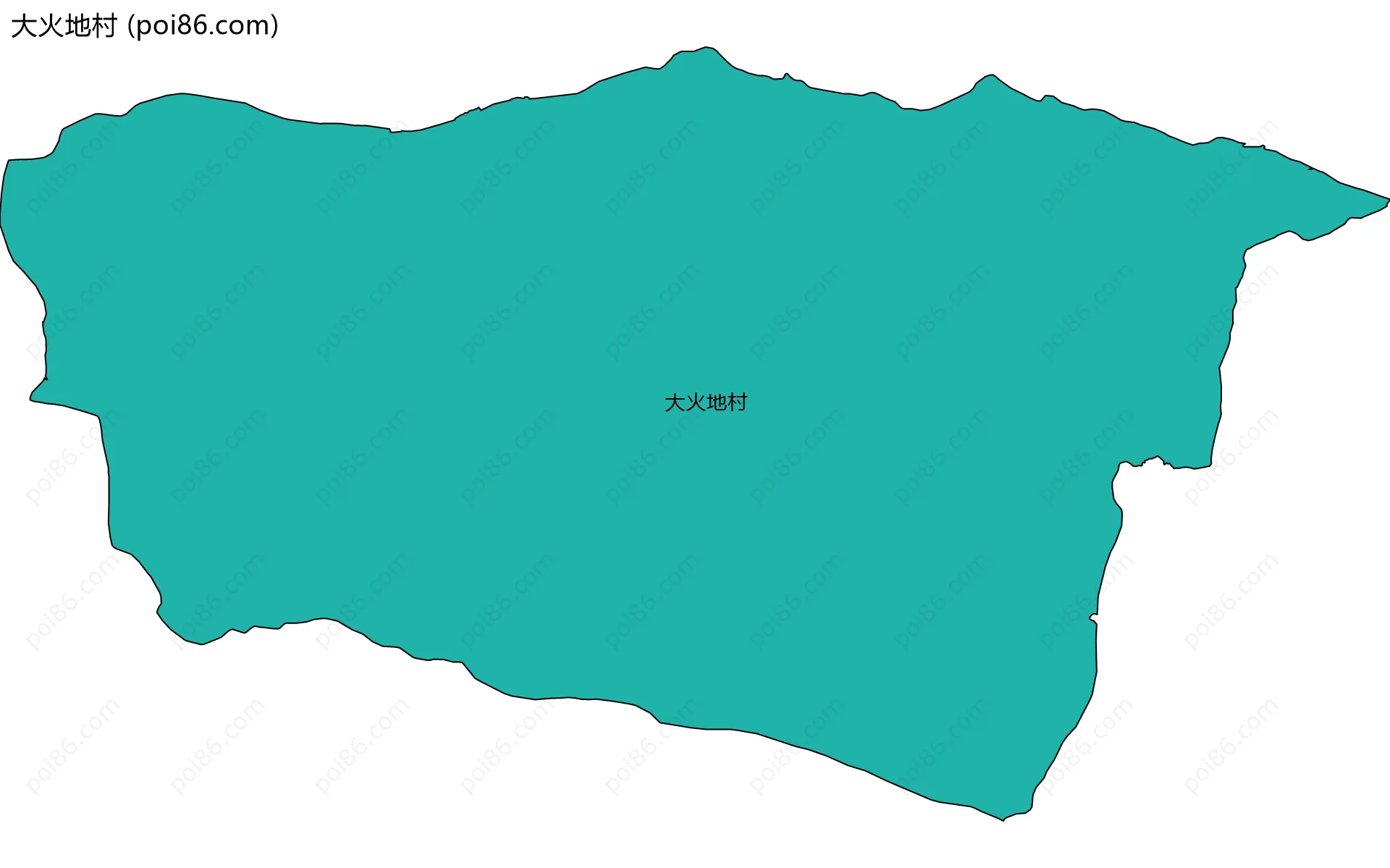 大火地村边界地图
