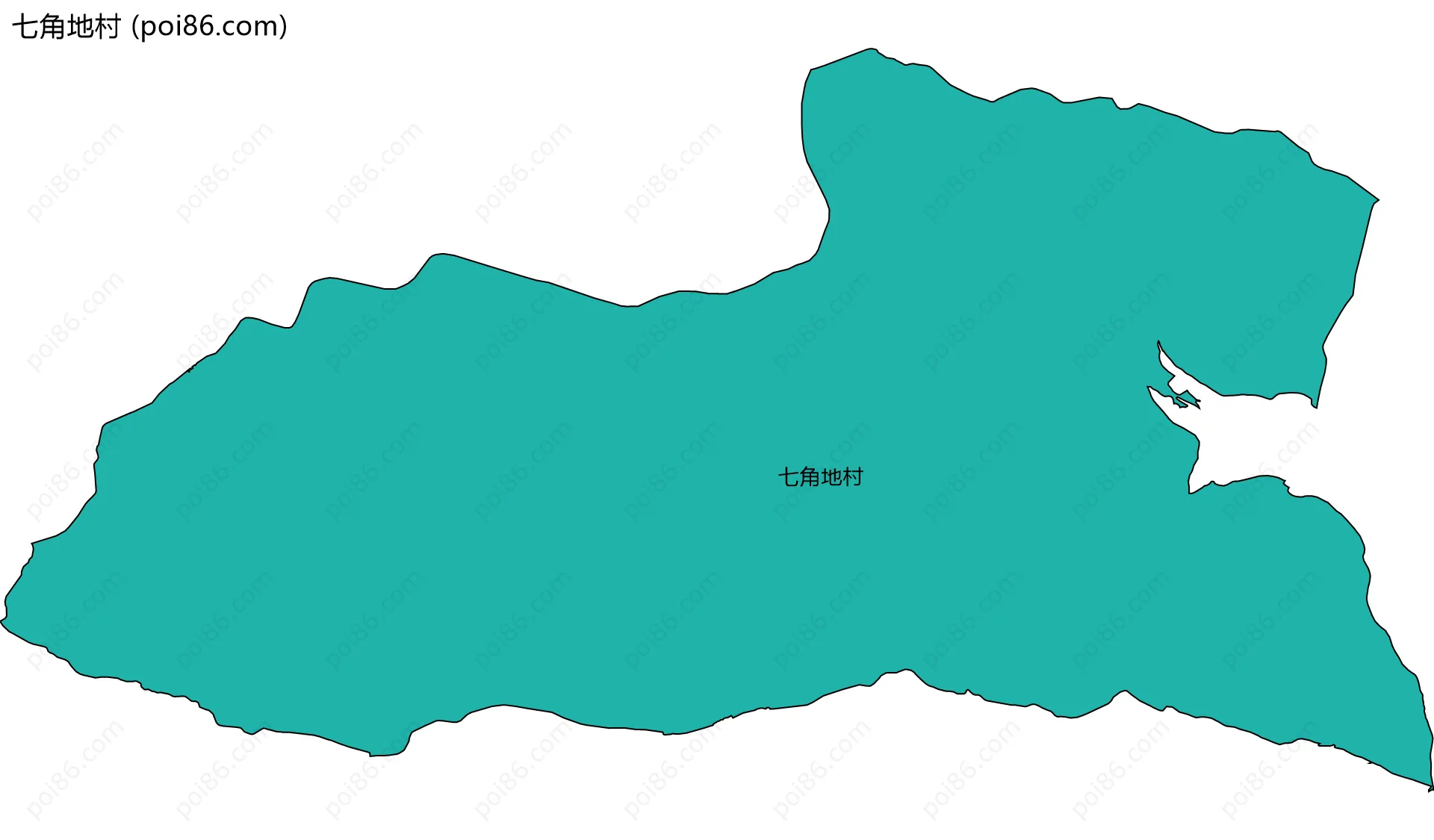 七角地村边界地图