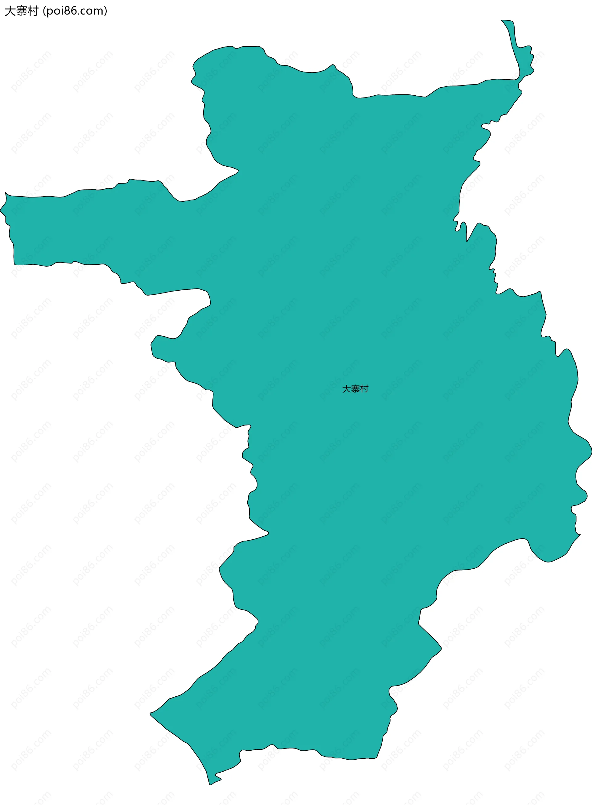 大寨村边界地图