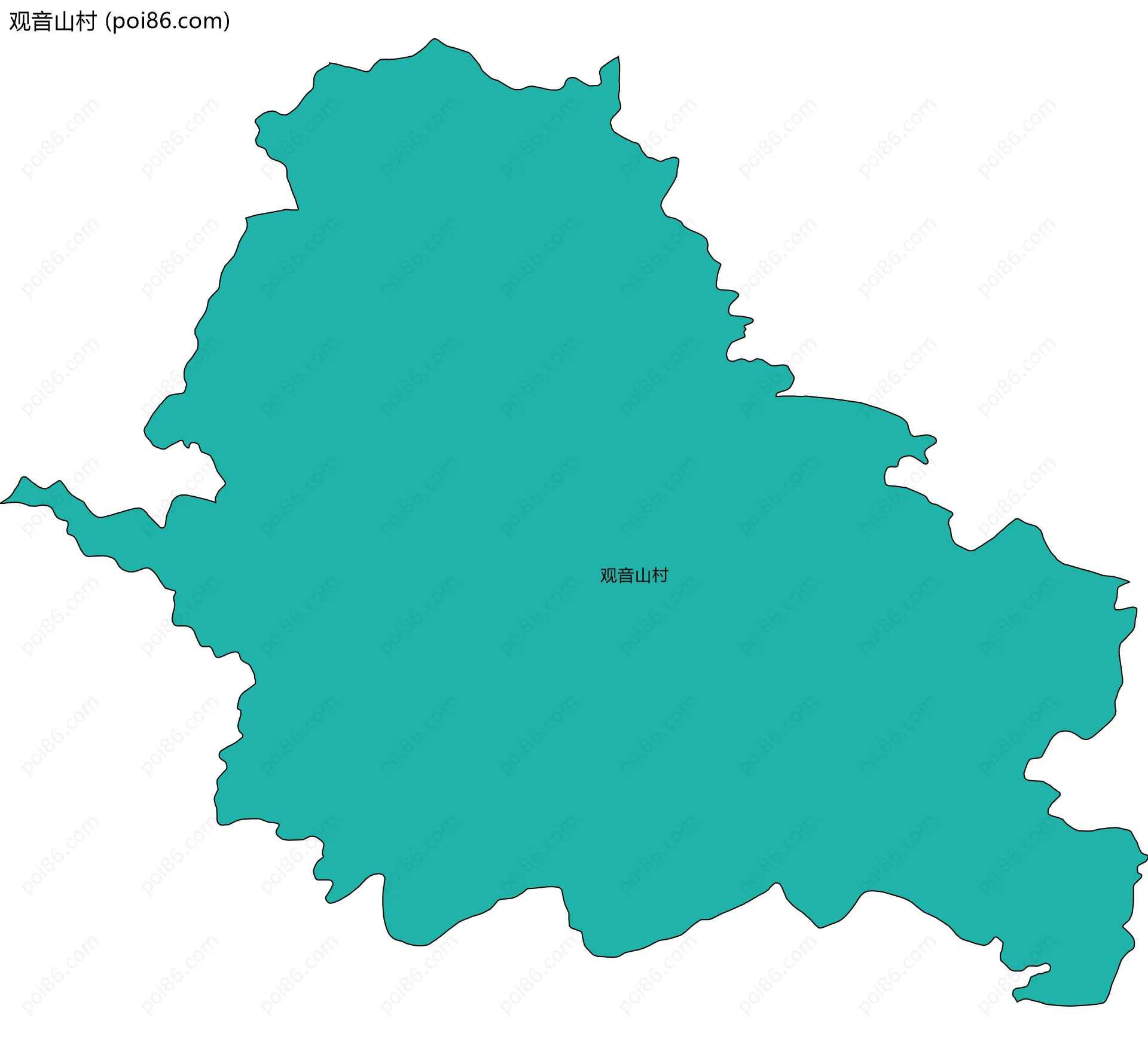观音山村边界地图