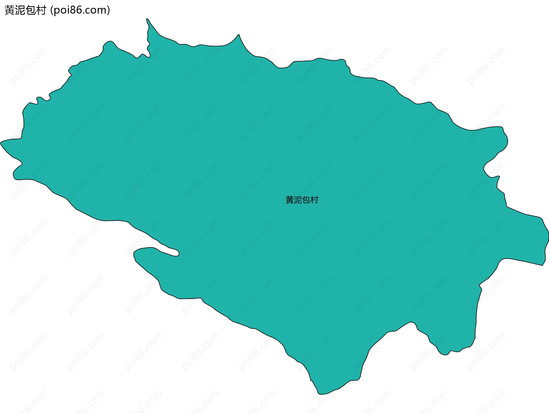 黄泥包村边界地图