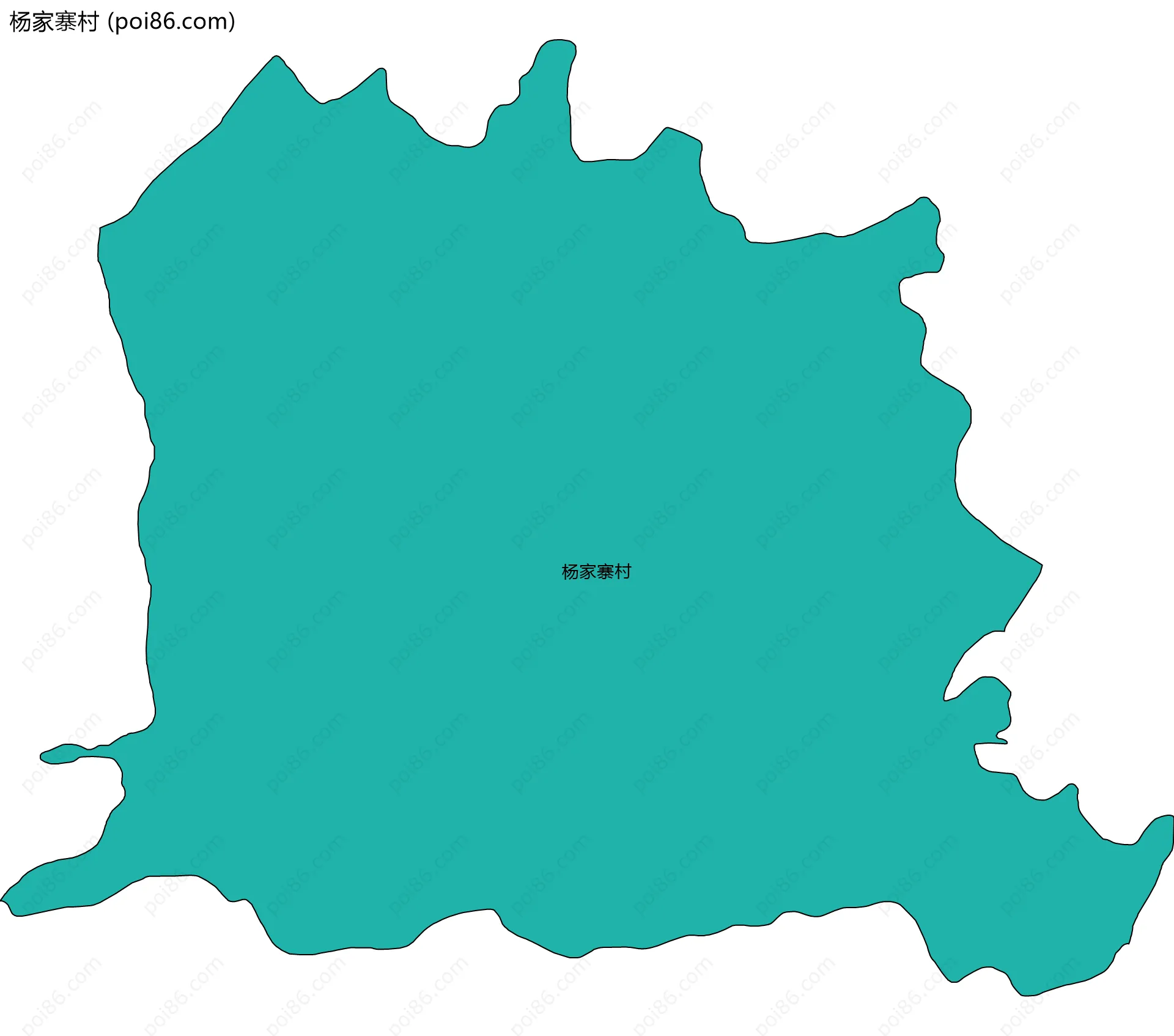 杨家寨村边界地图