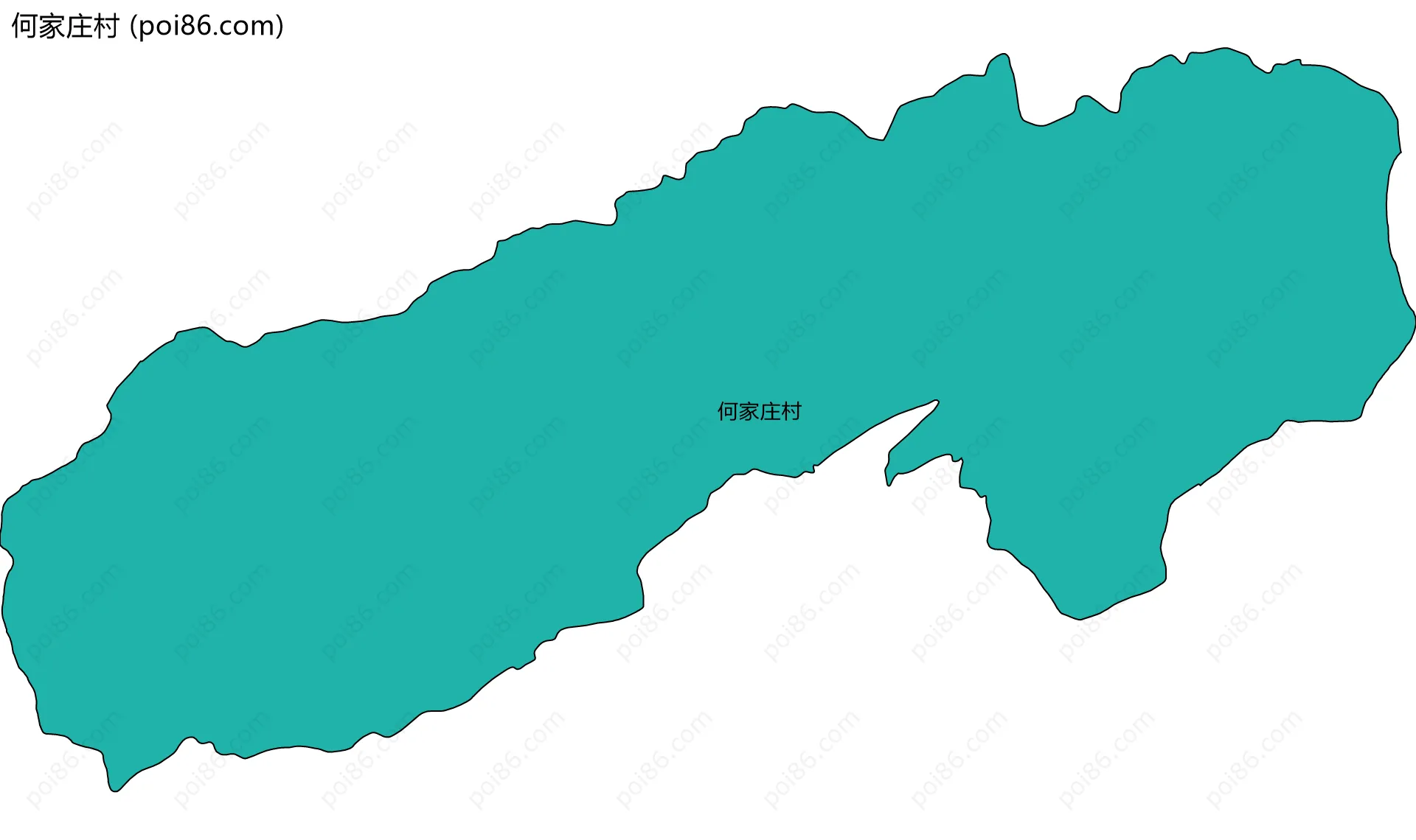 何家庄村边界地图