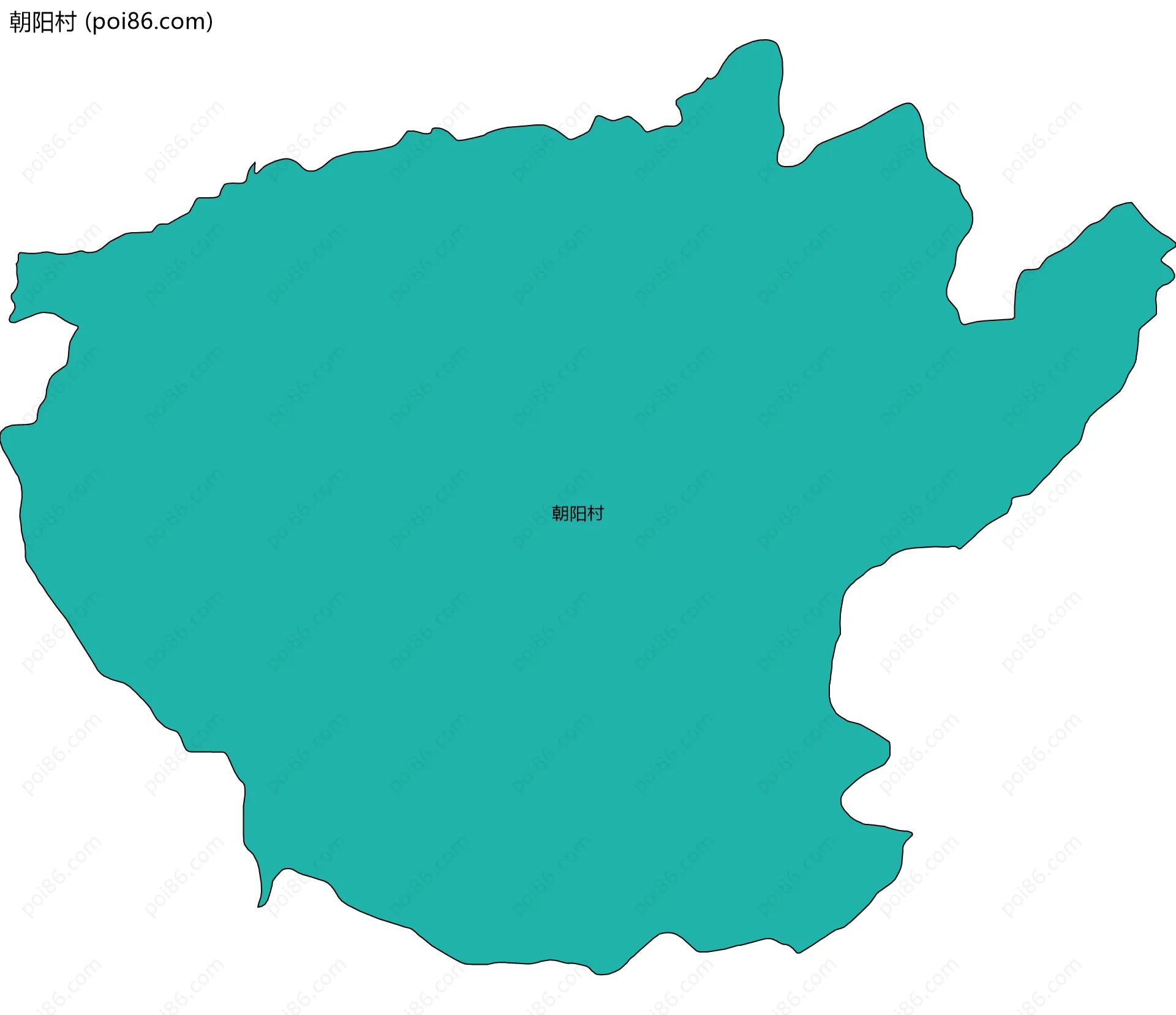 朝阳村边界地图