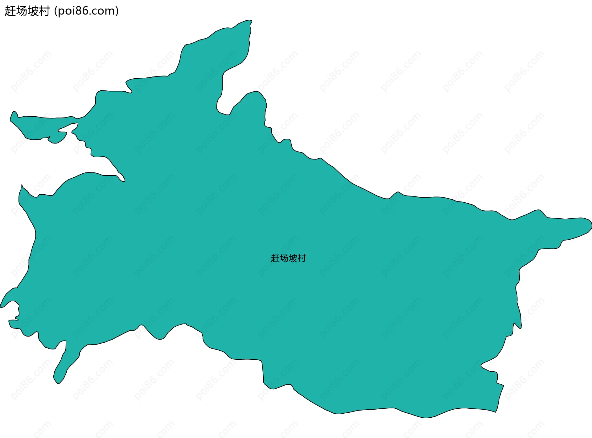 赶场坡村边界地图