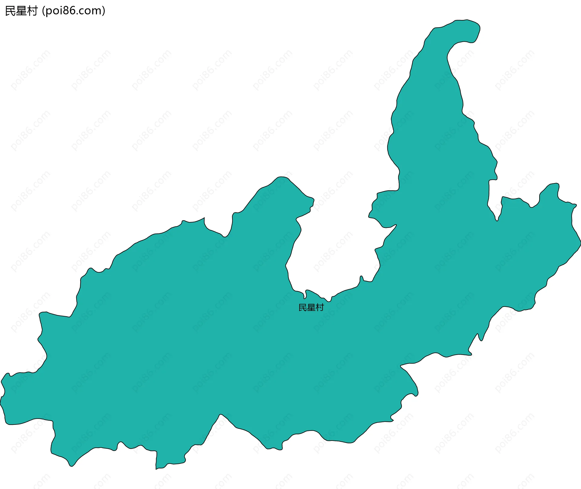 民星村边界地图