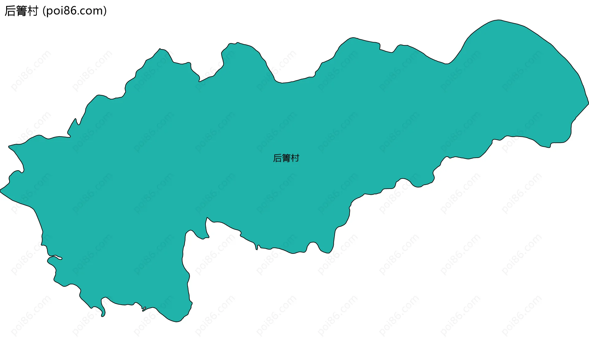 后箐村边界地图