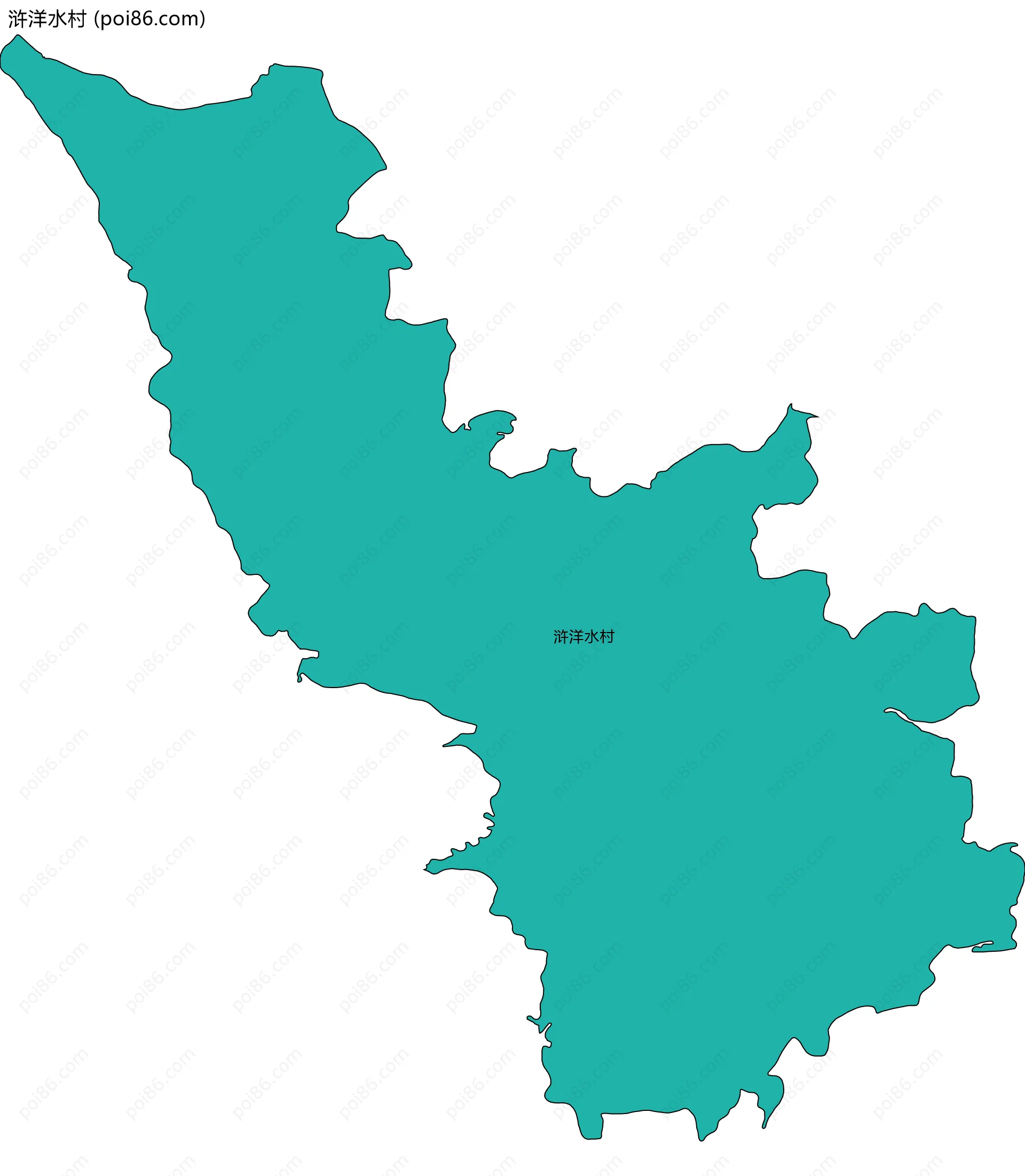 浒洋水村边界地图