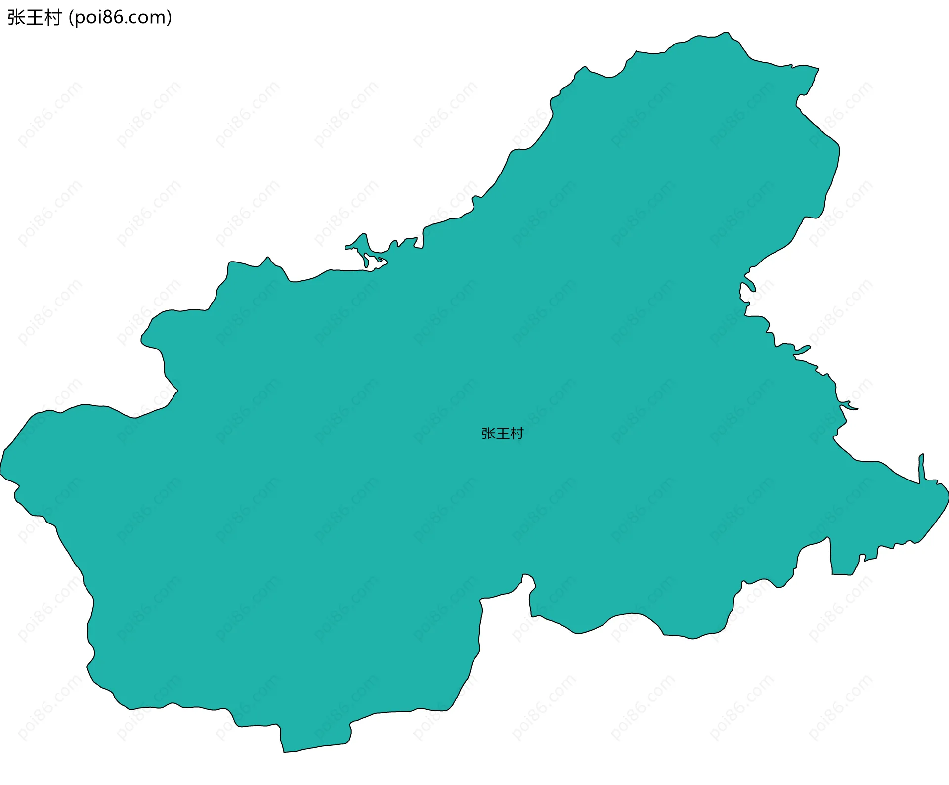 张王村边界地图