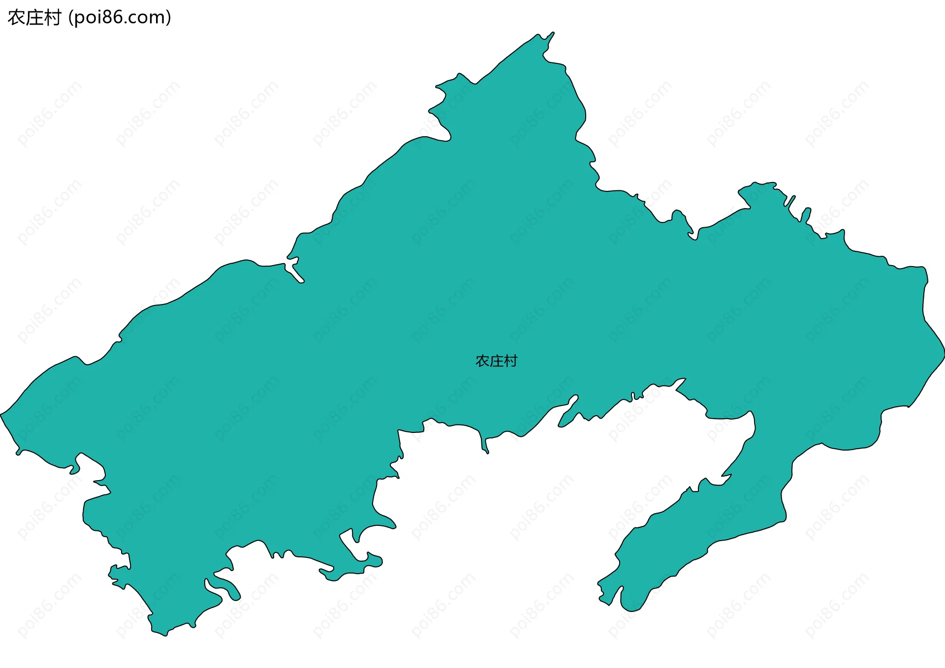 农庄村边界地图