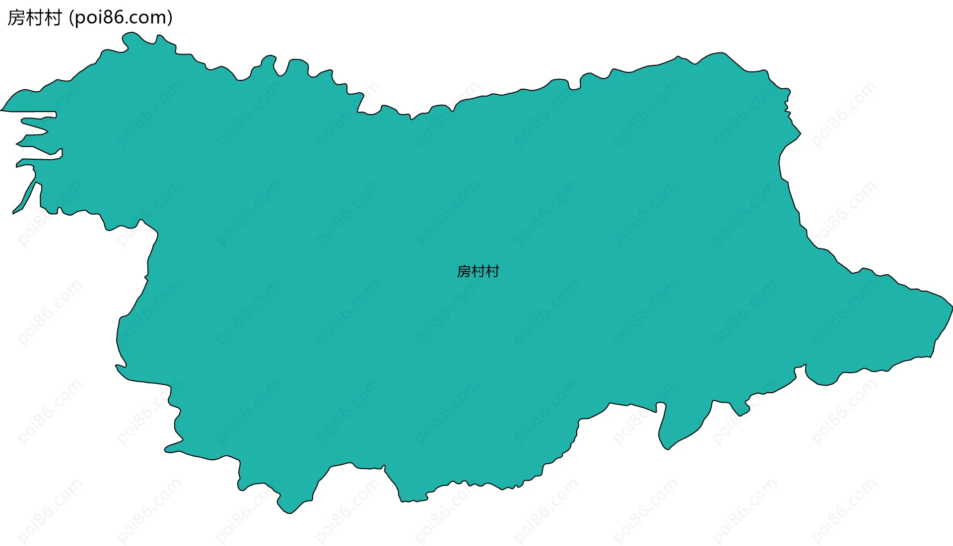 房村村边界地图