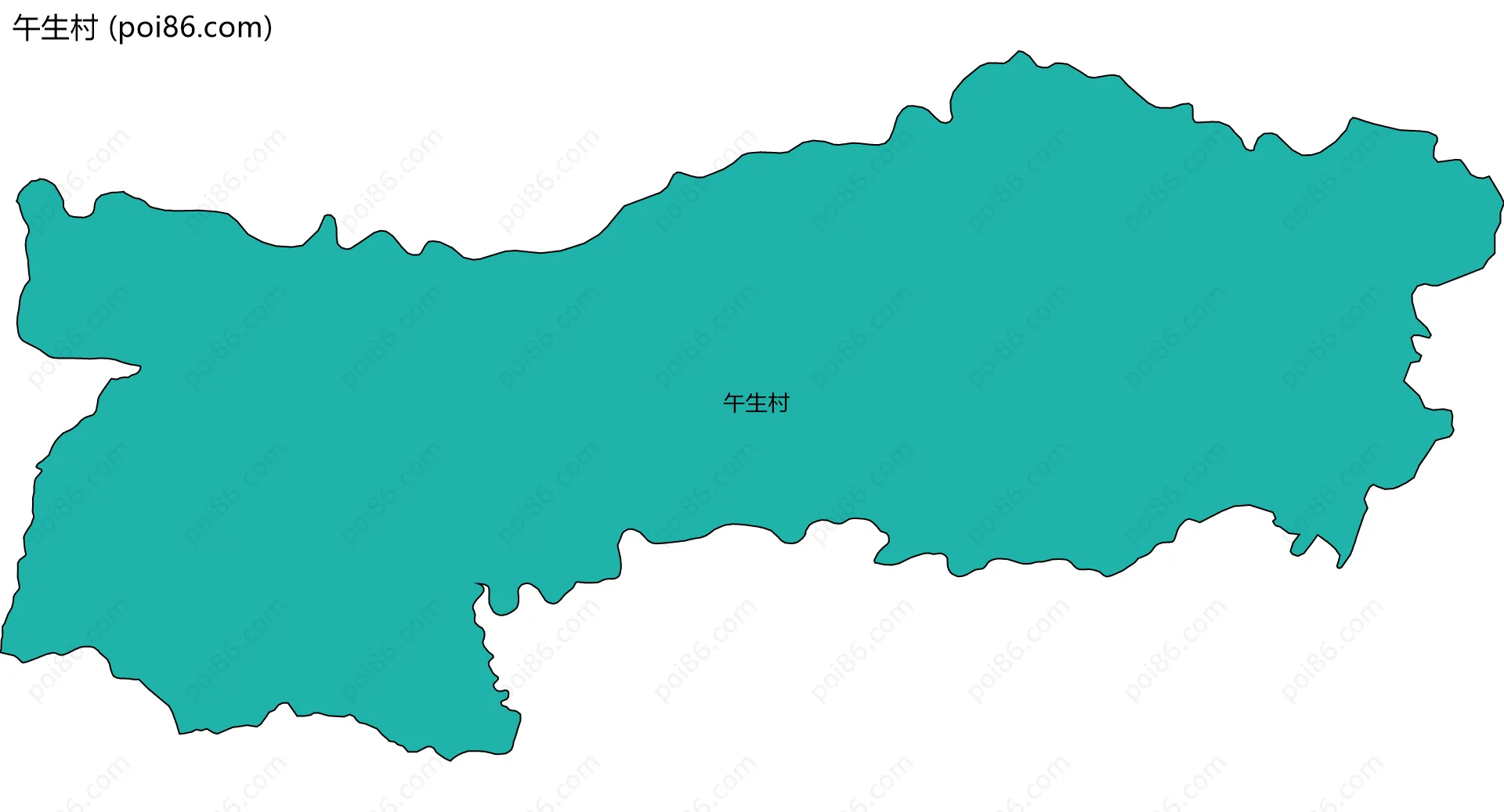 午生村边界地图