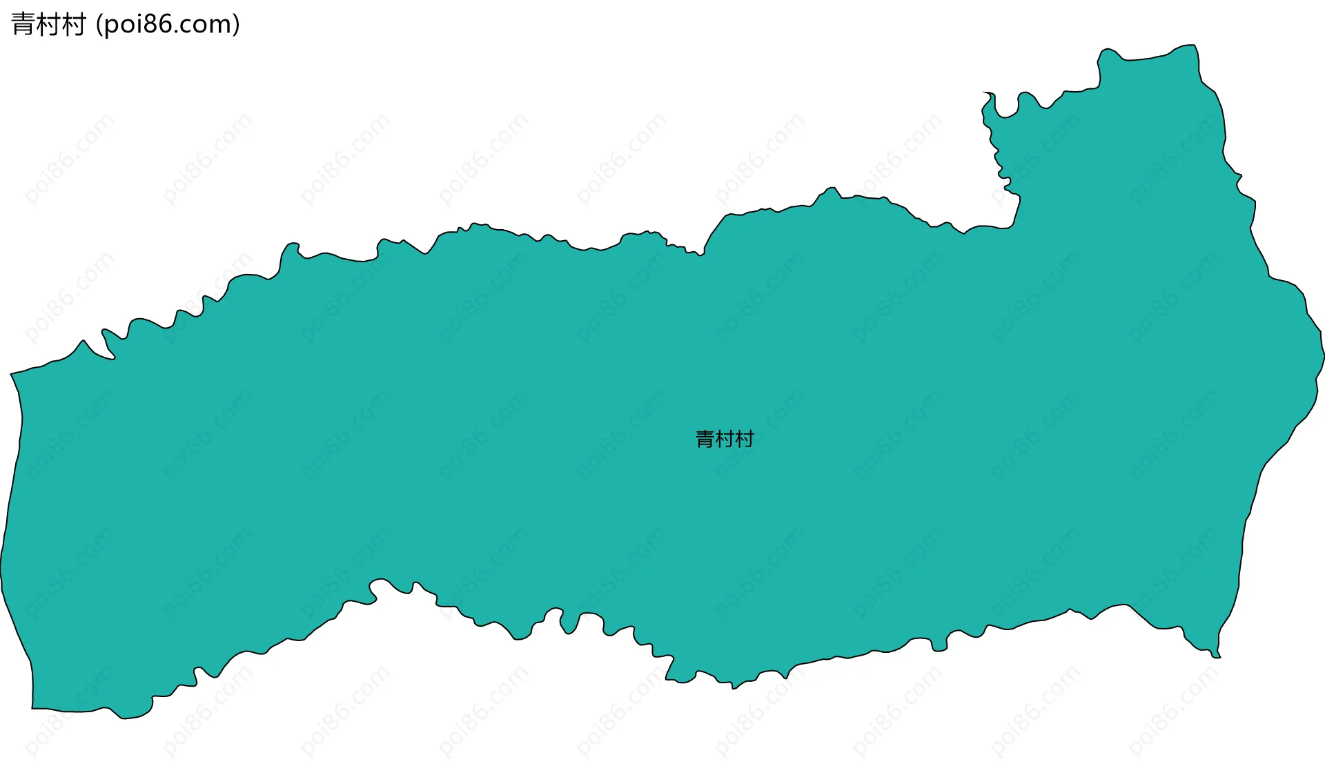 青村村边界地图