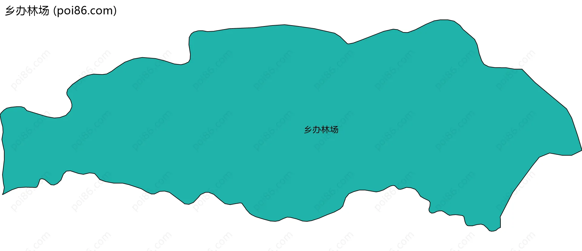 乡办林场边界地图