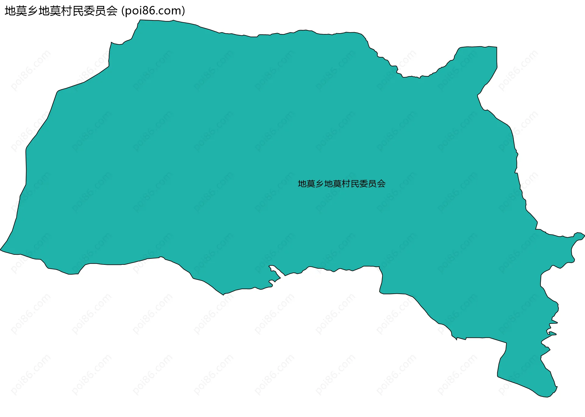地莫乡地莫村民委员会边界地图