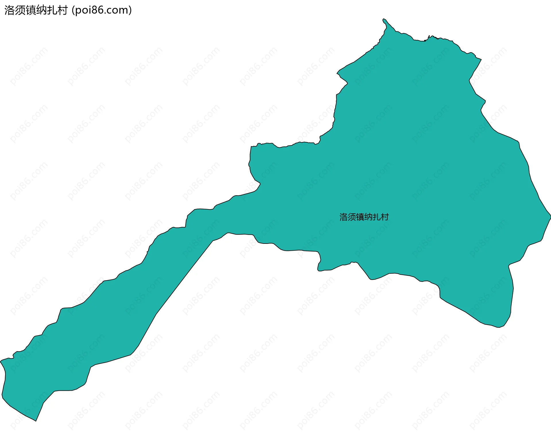 洛须镇纳扎村边界地图