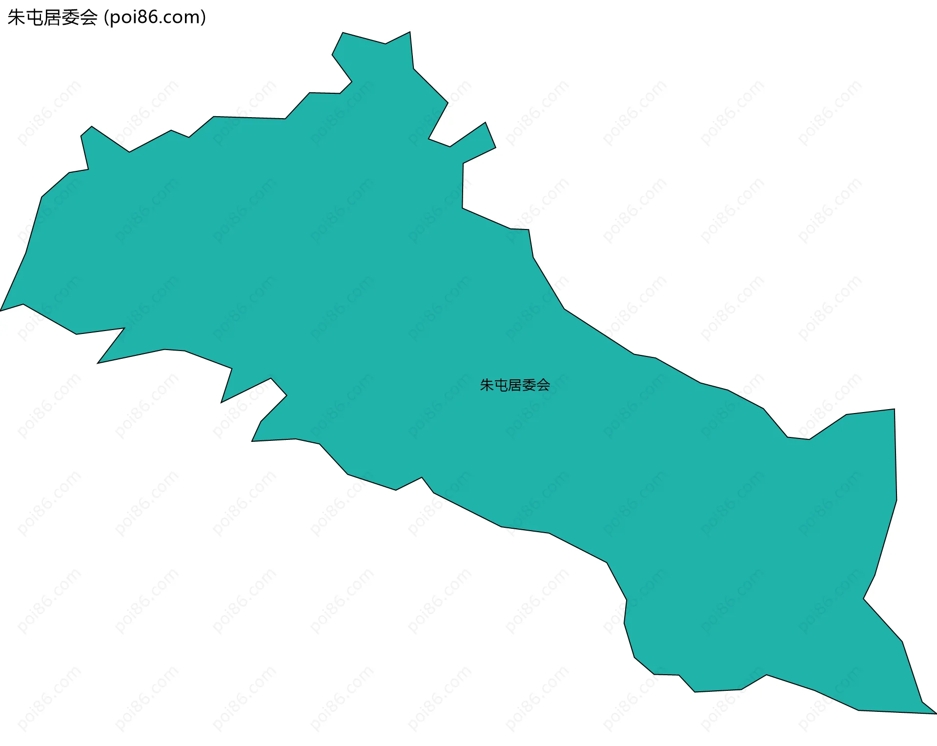 朱屯居委会边界地图