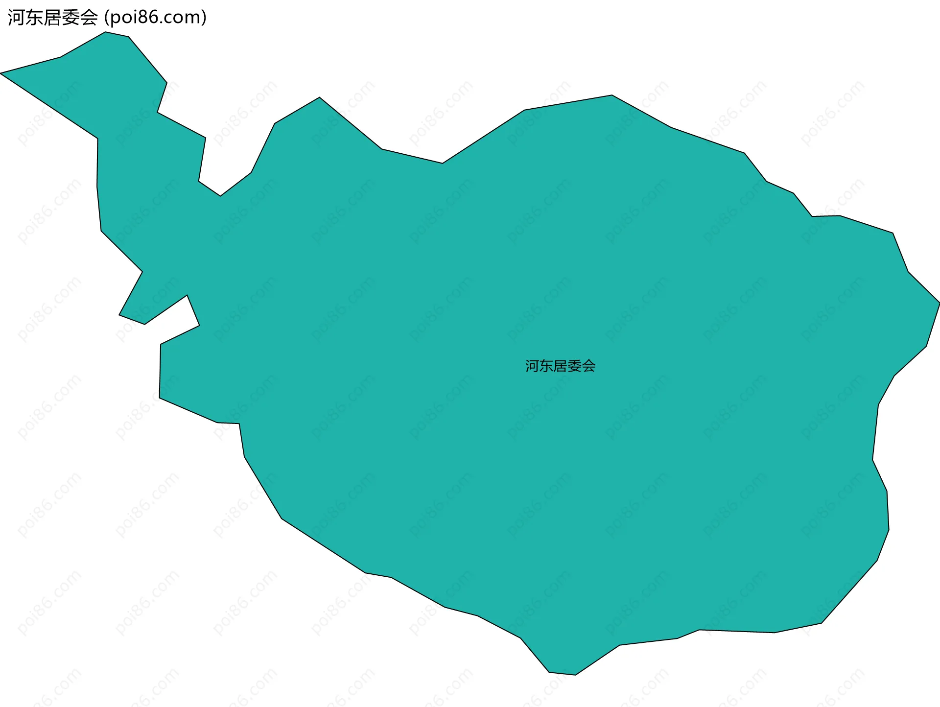 河东居委会边界地图