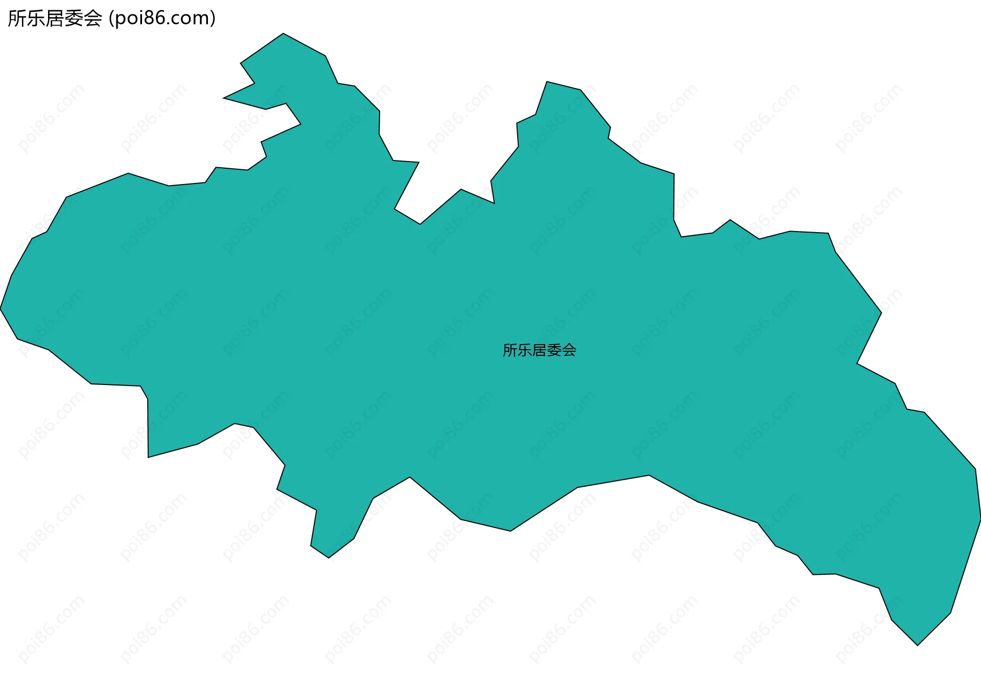 所乐居委会边界地图