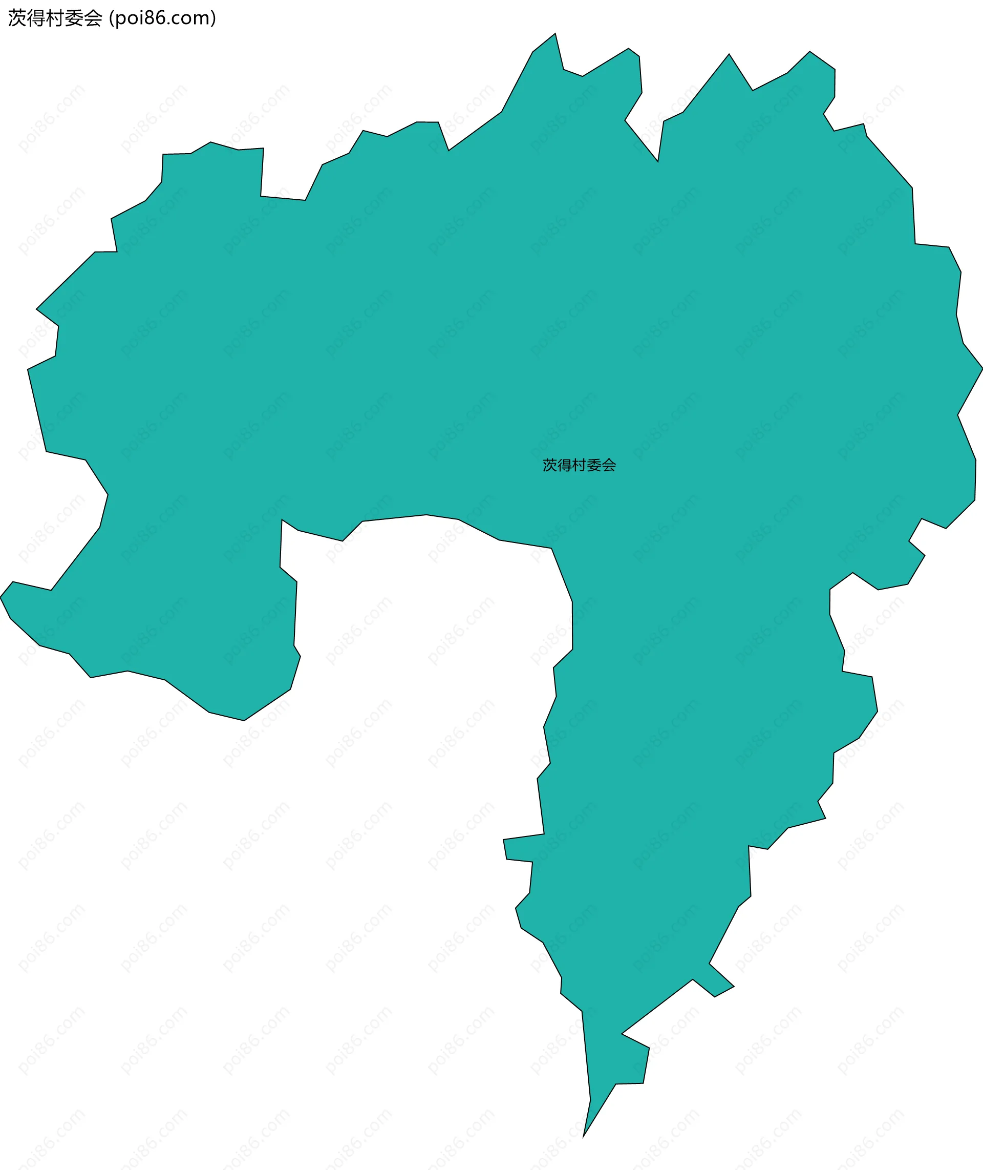 茨得村委会边界地图