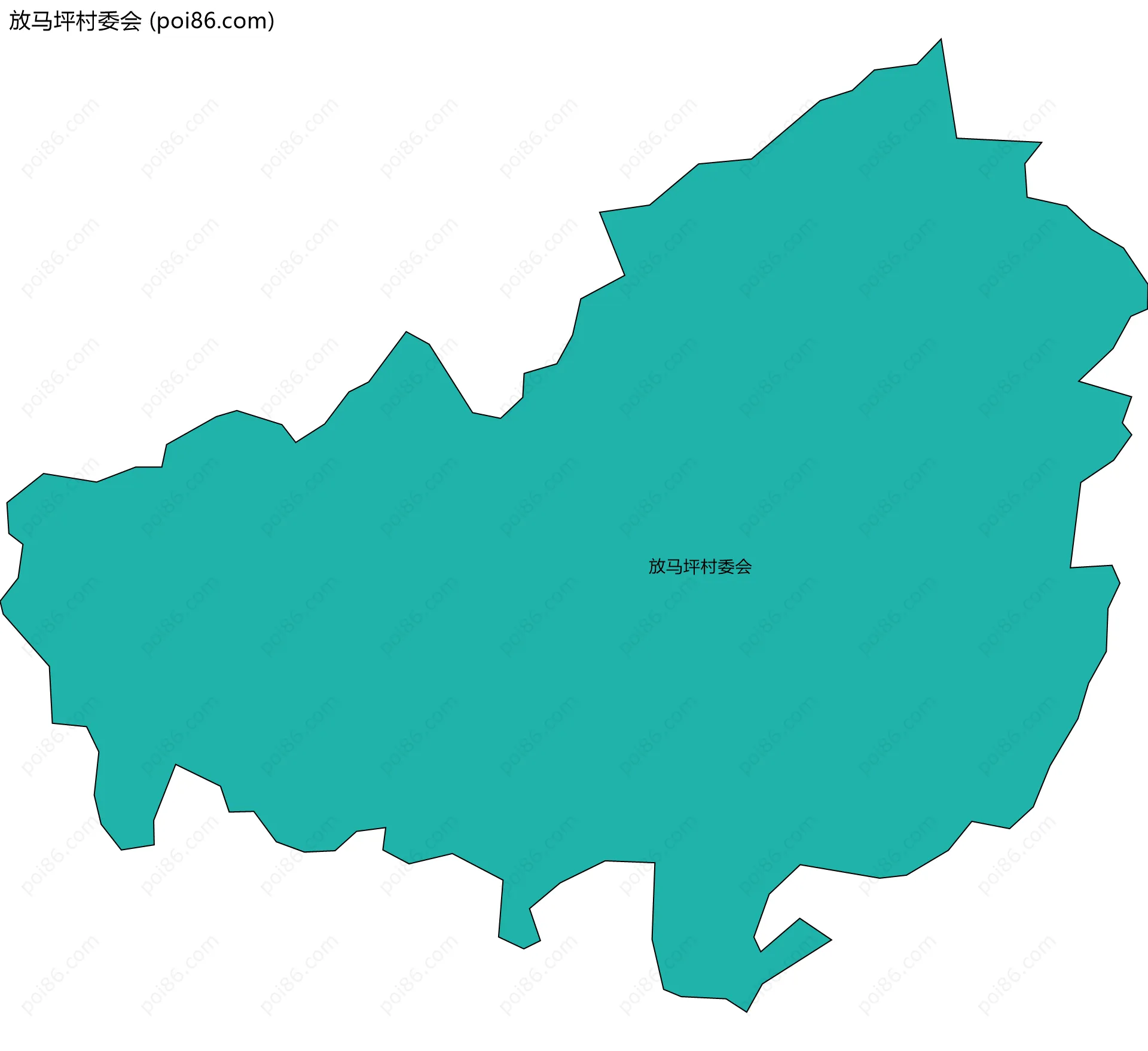 放马坪村委会边界地图