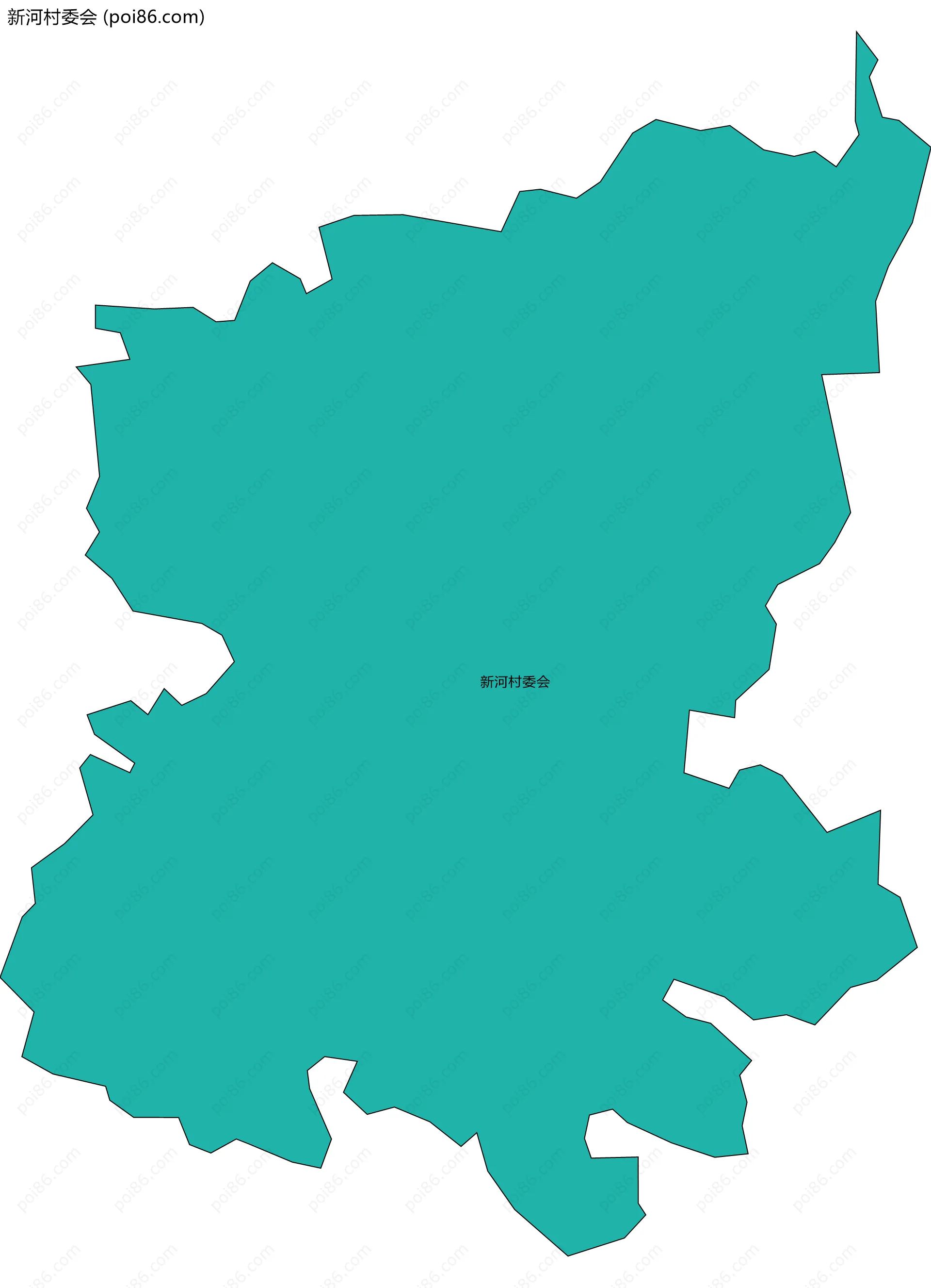 新河村委会边界地图