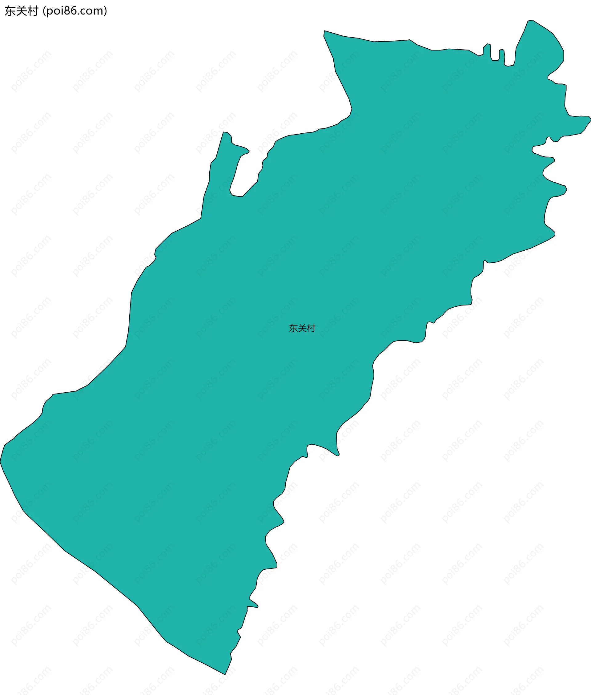 东关村边界地图