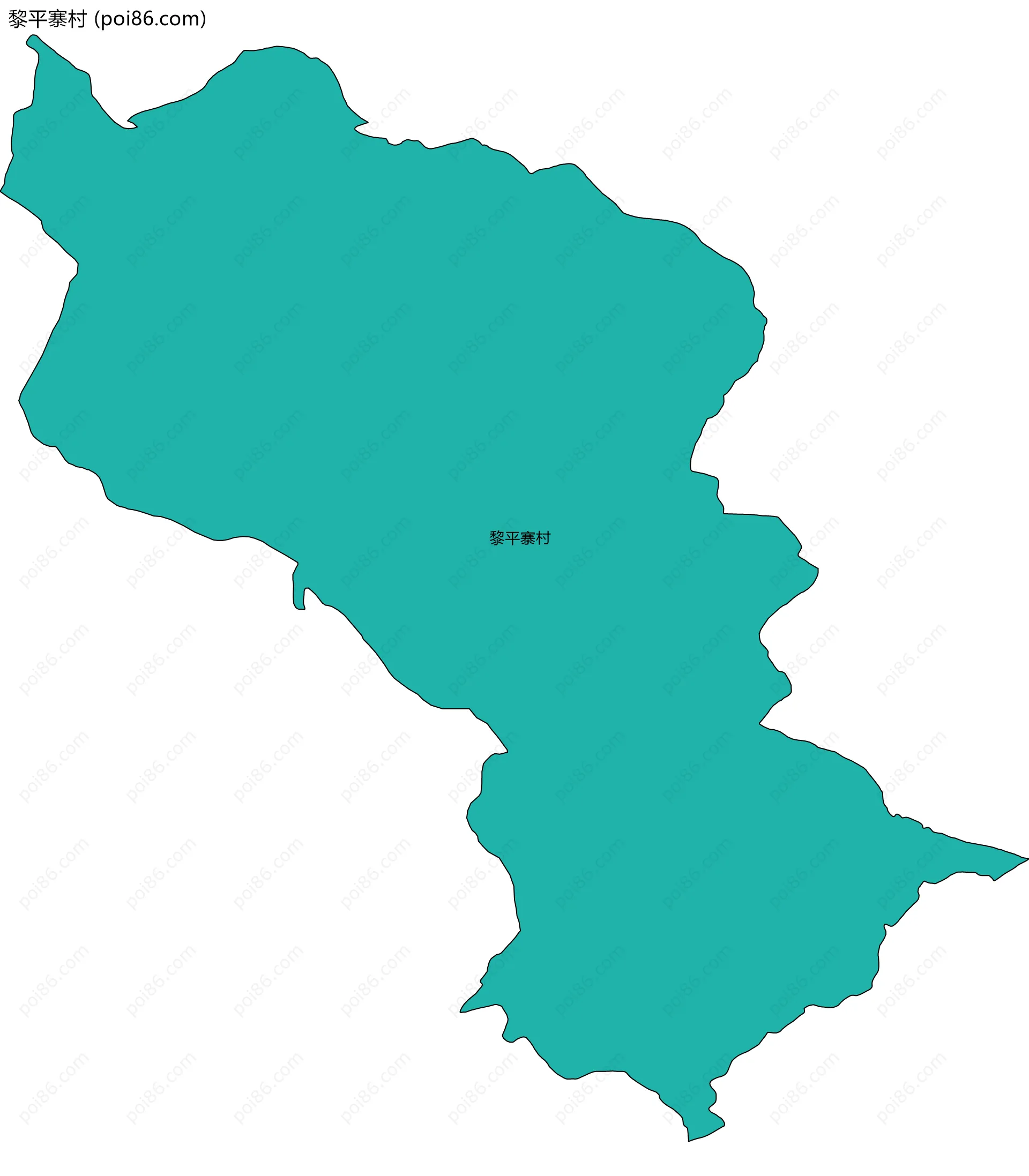 黎平寨村边界地图