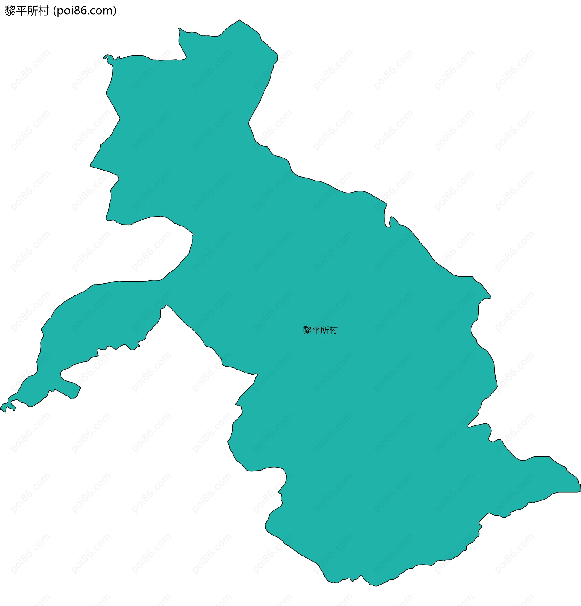 黎平所村边界地图