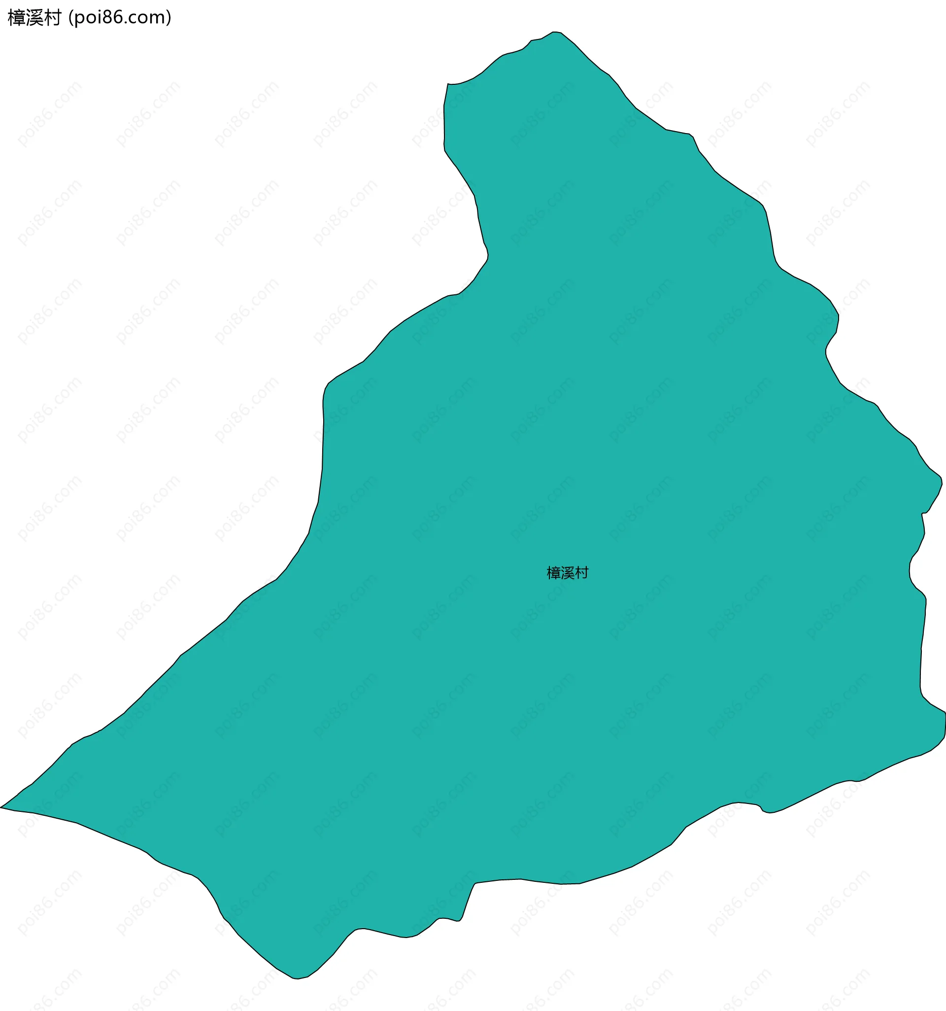 樟溪村边界地图
