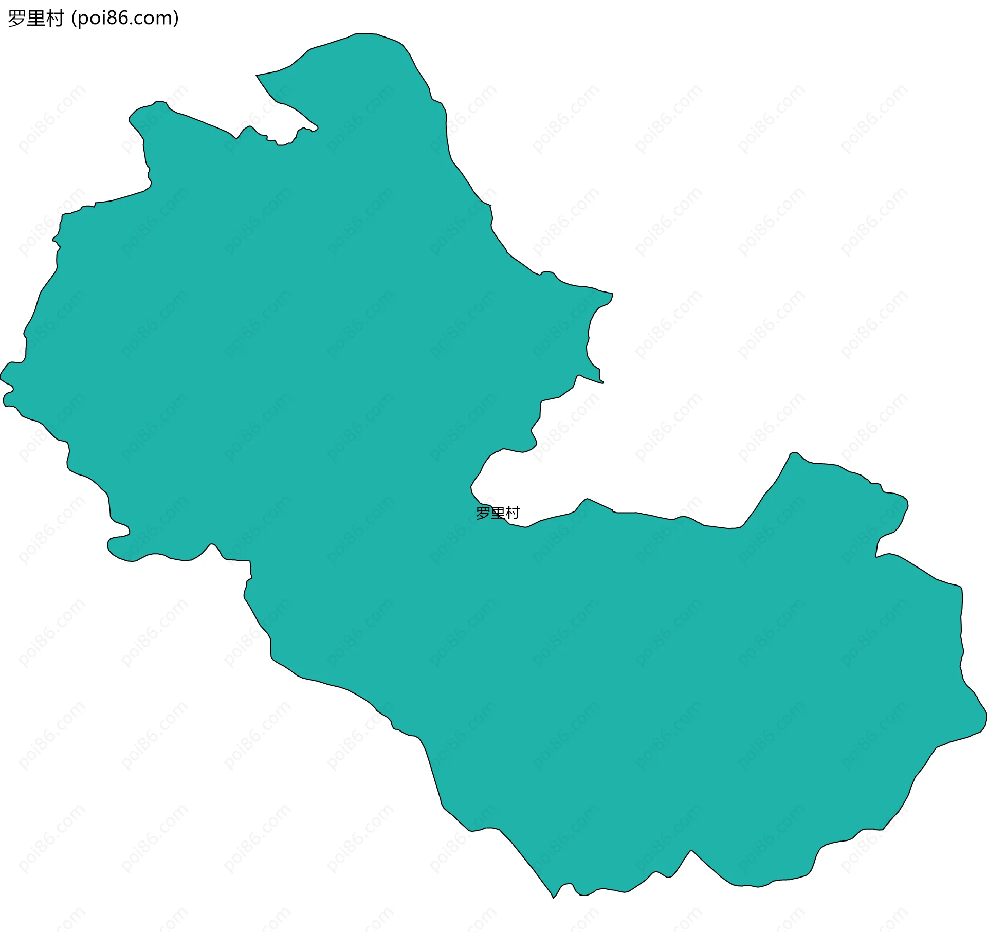 罗里村边界地图